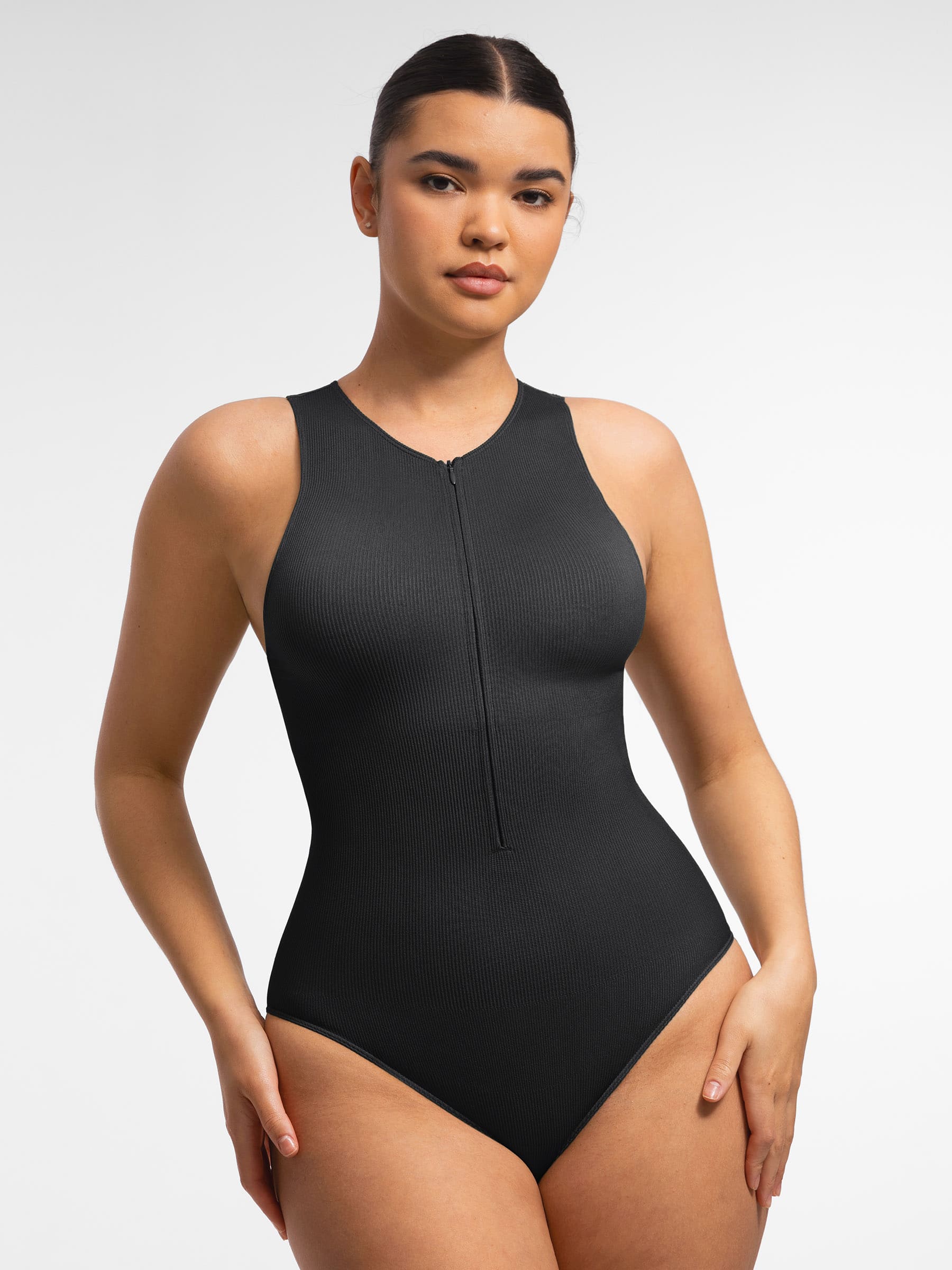 Shapevive Seamless Tummy Control Invisible Zipper Shaping Bodysuit
