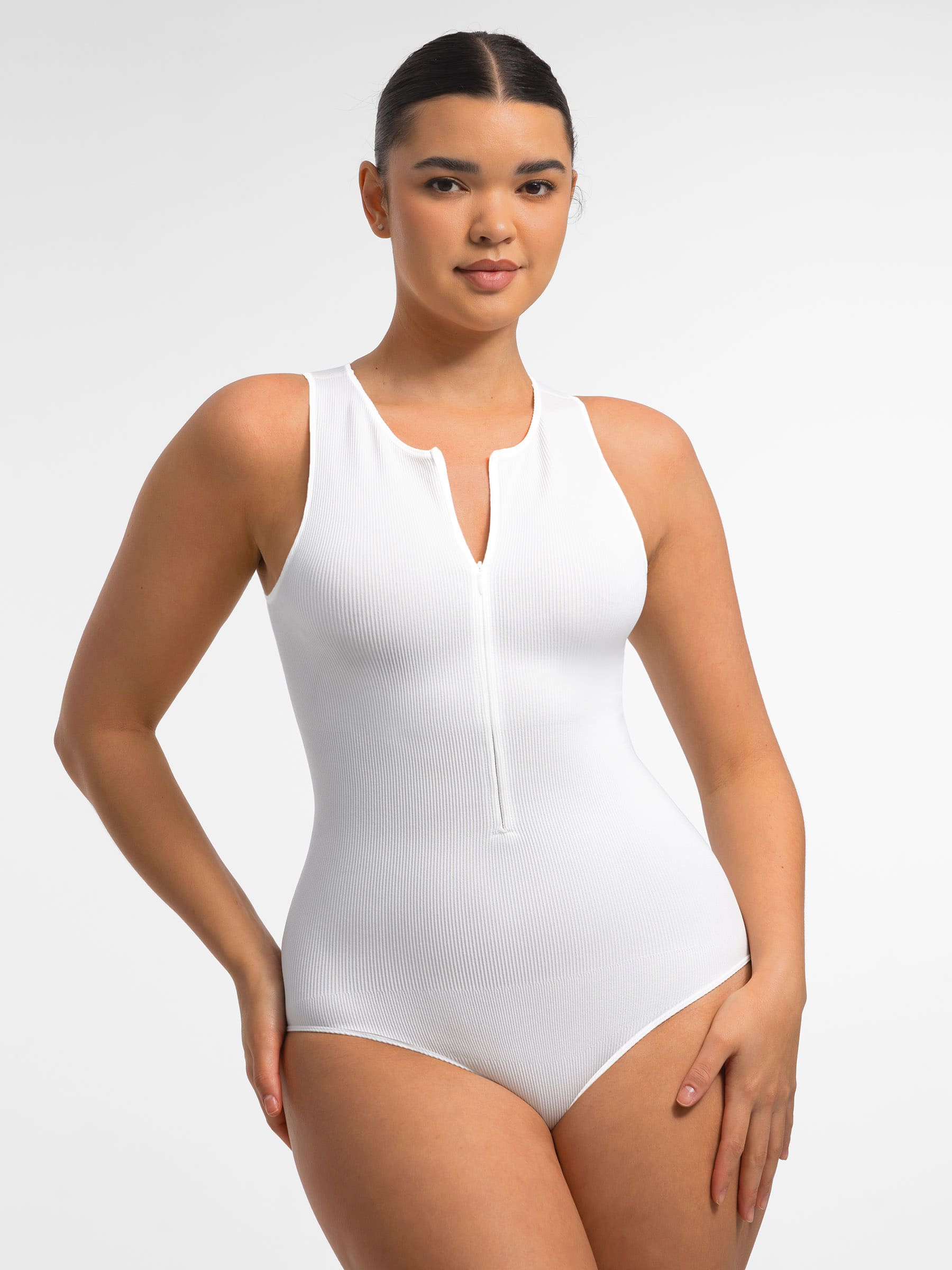 Shapevive Seamless Tummy Control Invisible Zipper Shaping Bodysuit