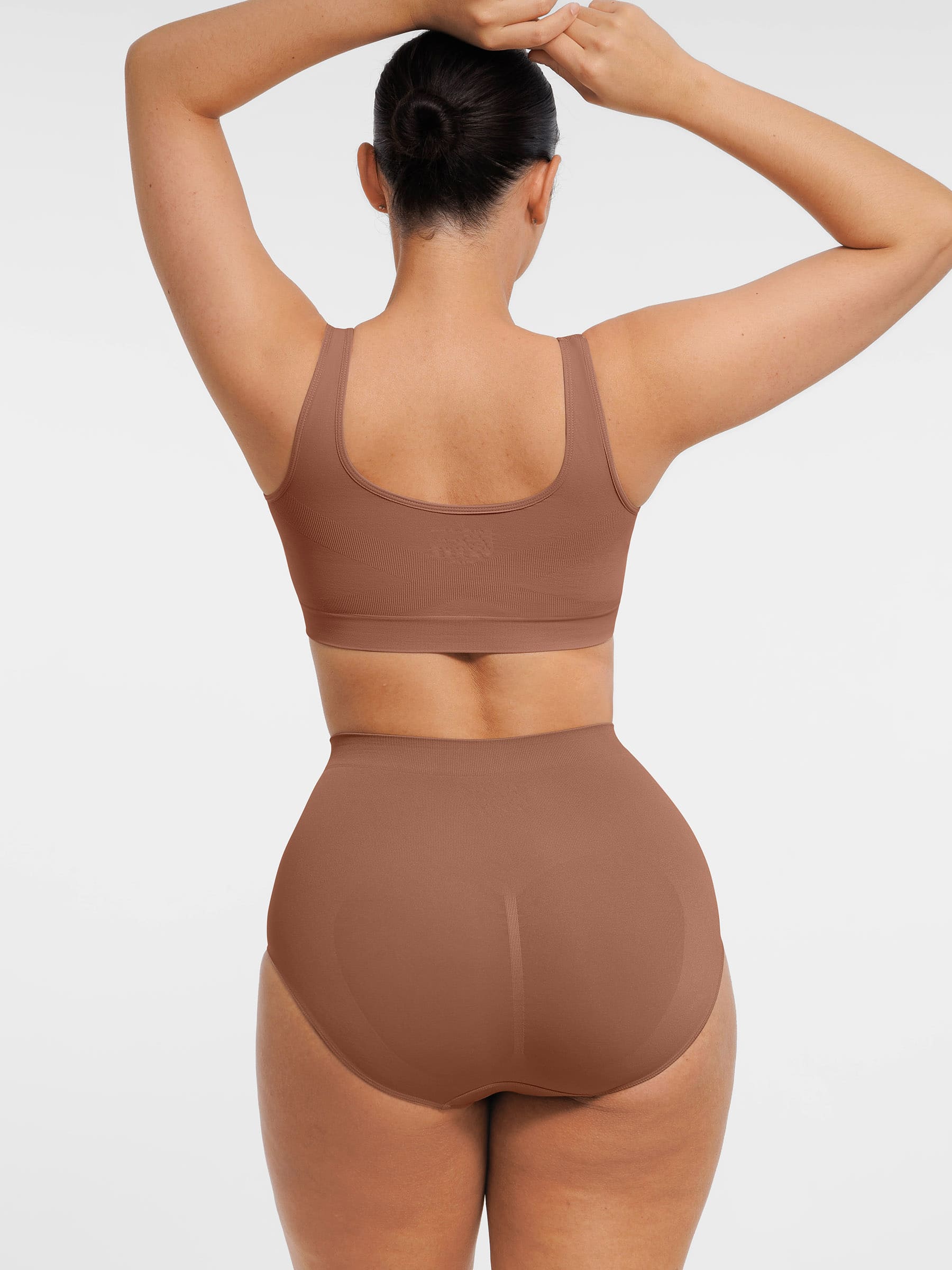 Shapevive Seamless Wide Straps Bra & Seamless Tummy Control Brief Set