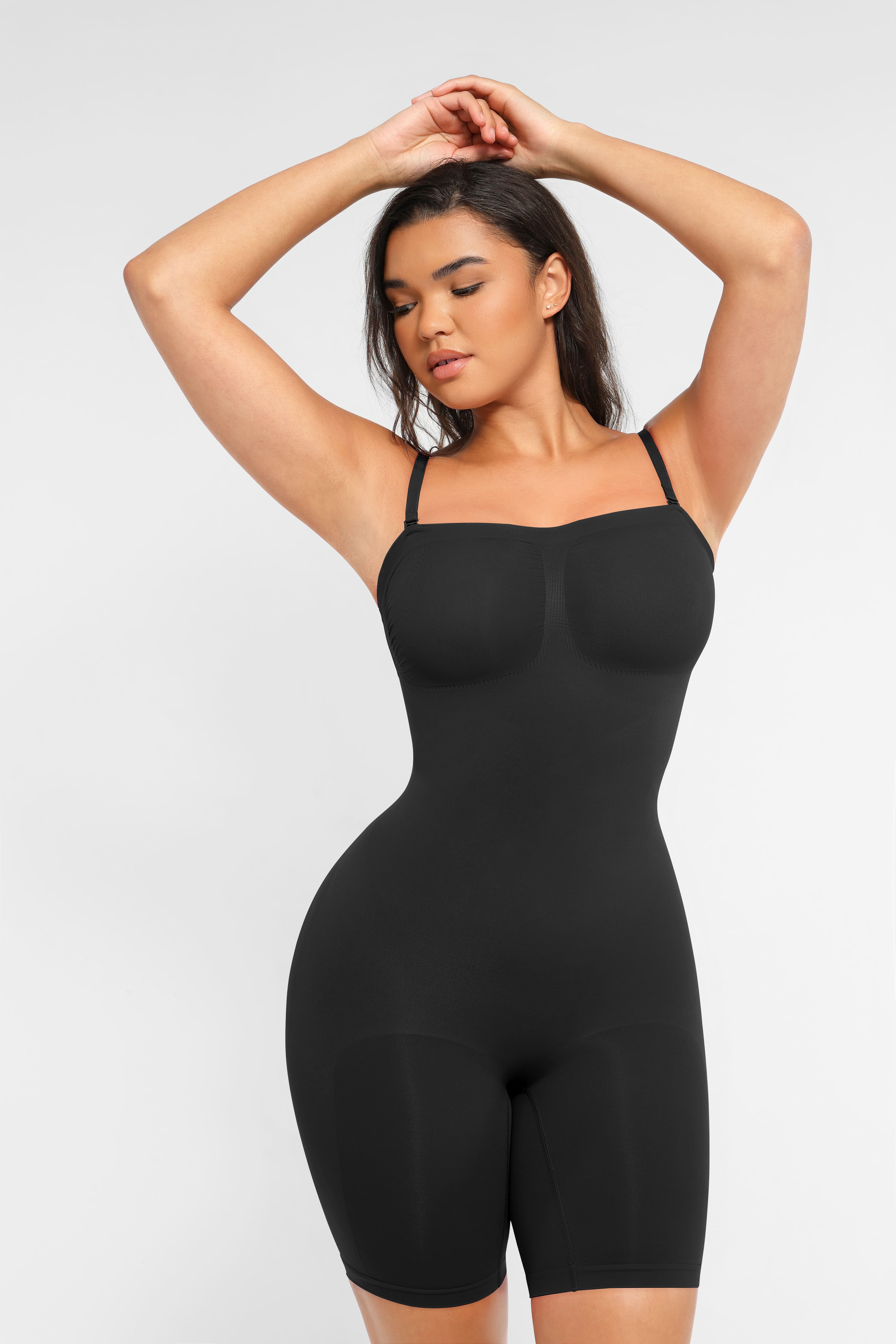 Shapevive Strapless Seamless Bodysuit with Removable Straps