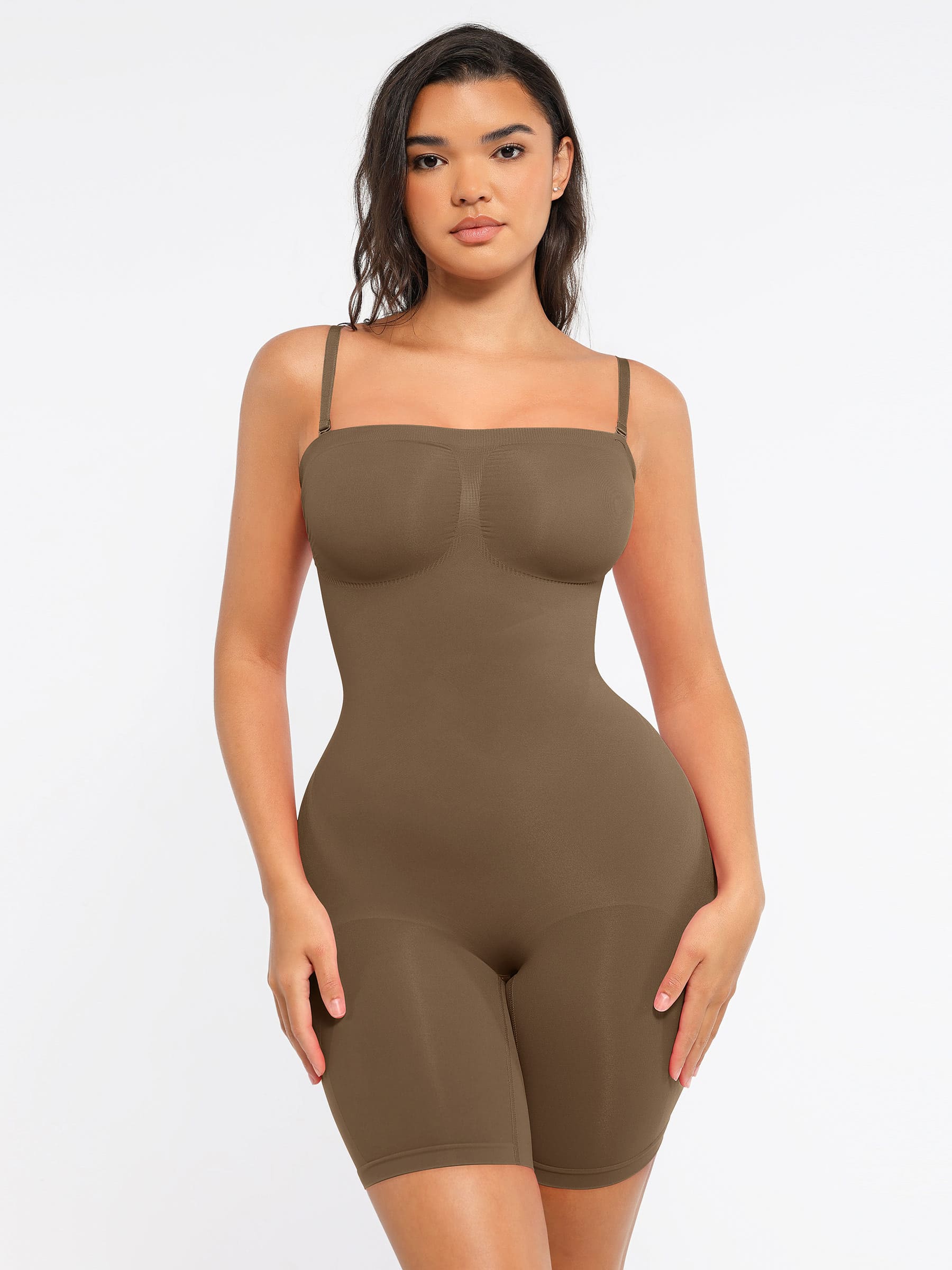 Shapevive Strapless Seamless Bodysuit with Removable Straps