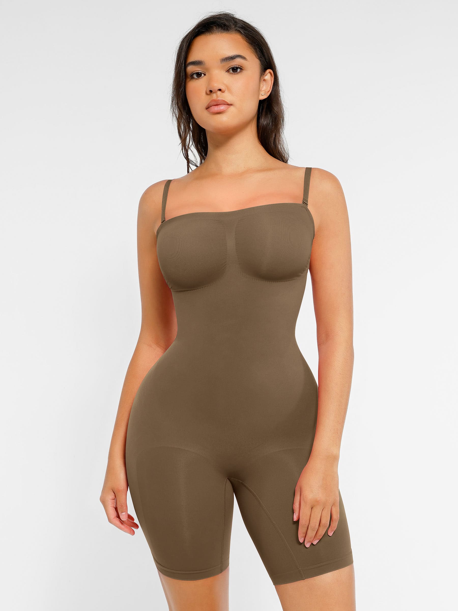 Shapevive Strapless Seamless Bodysuit with Removable Straps