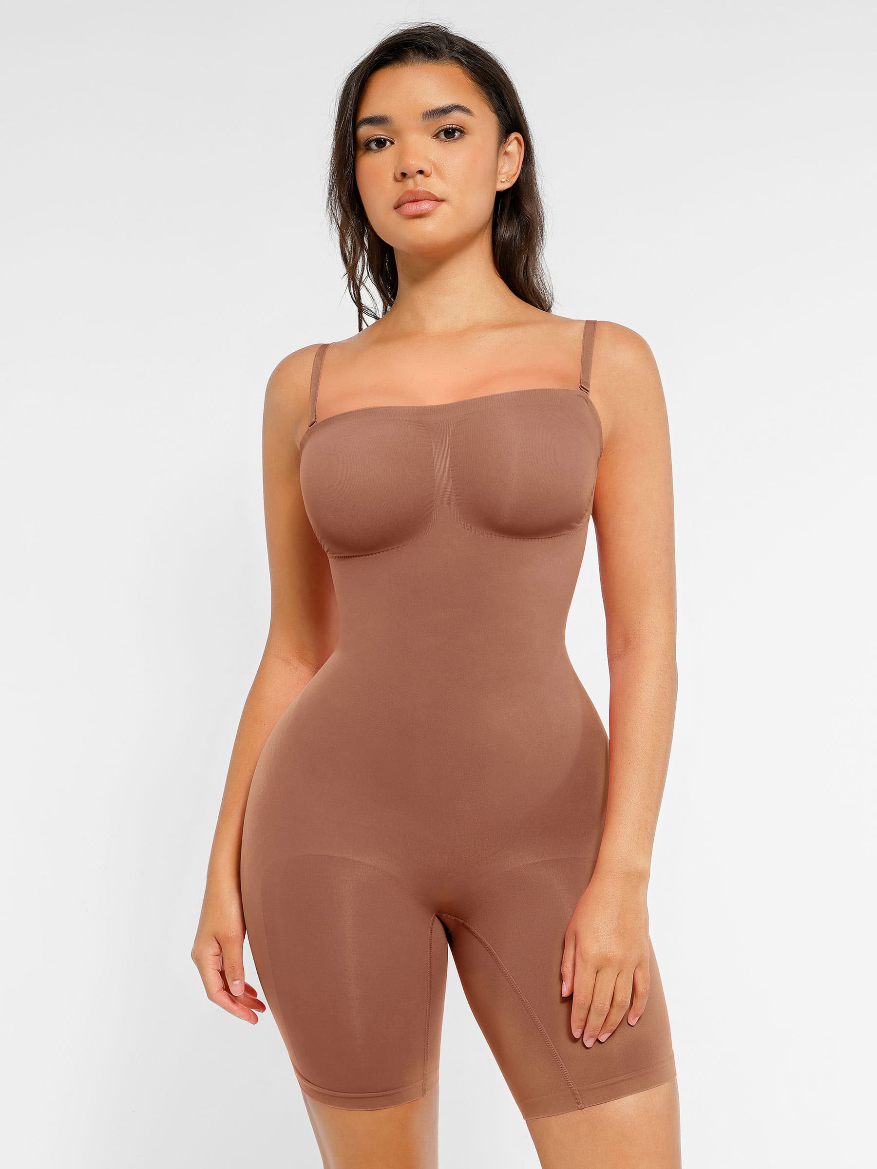 Shapevive Strapless Seamless Bodysuit with Removable Straps