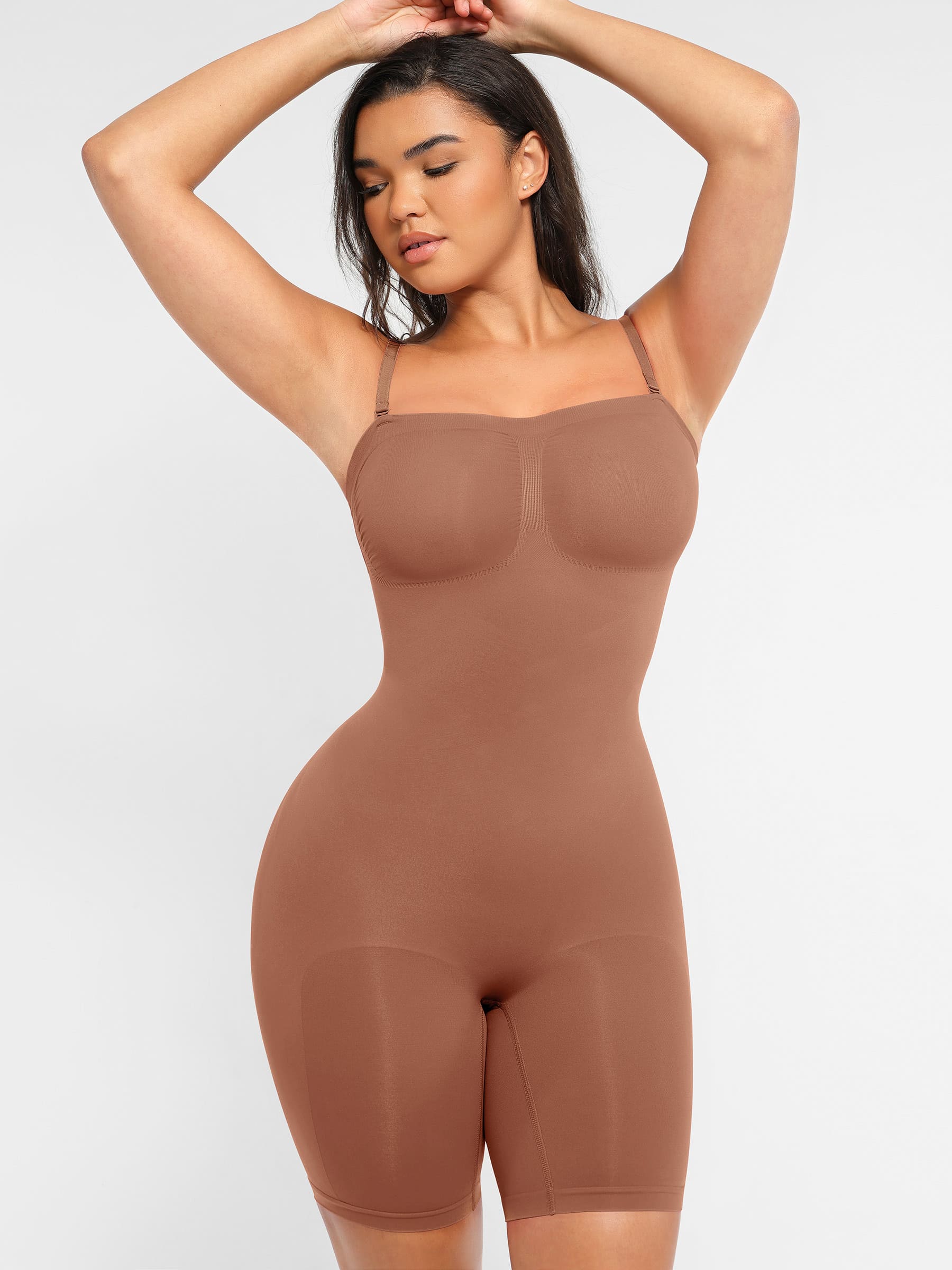 Shapevive Strapless Seamless Bodysuit with Removable Straps