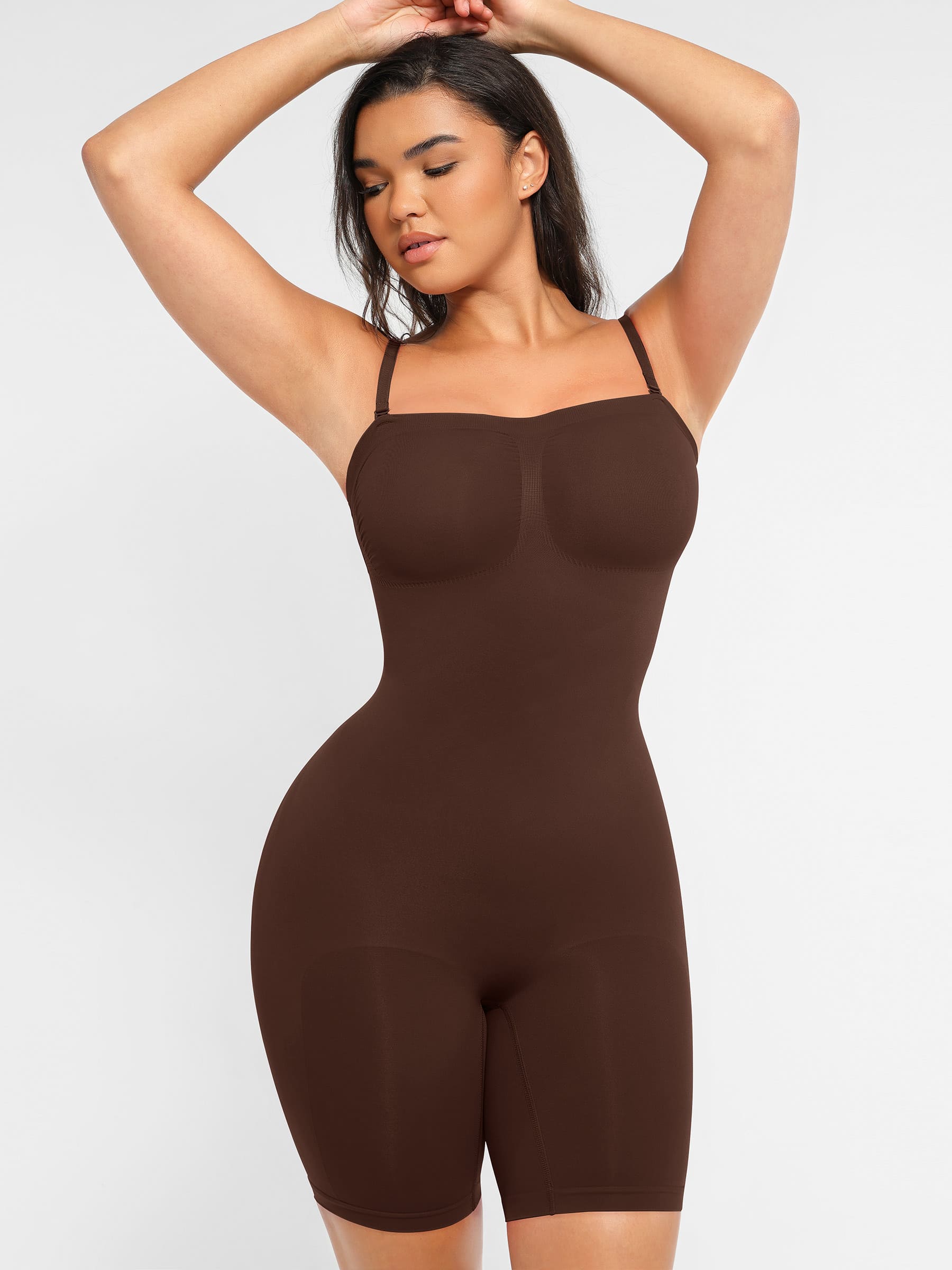 Shapevive Strapless Seamless Bodysuit with Removable Straps