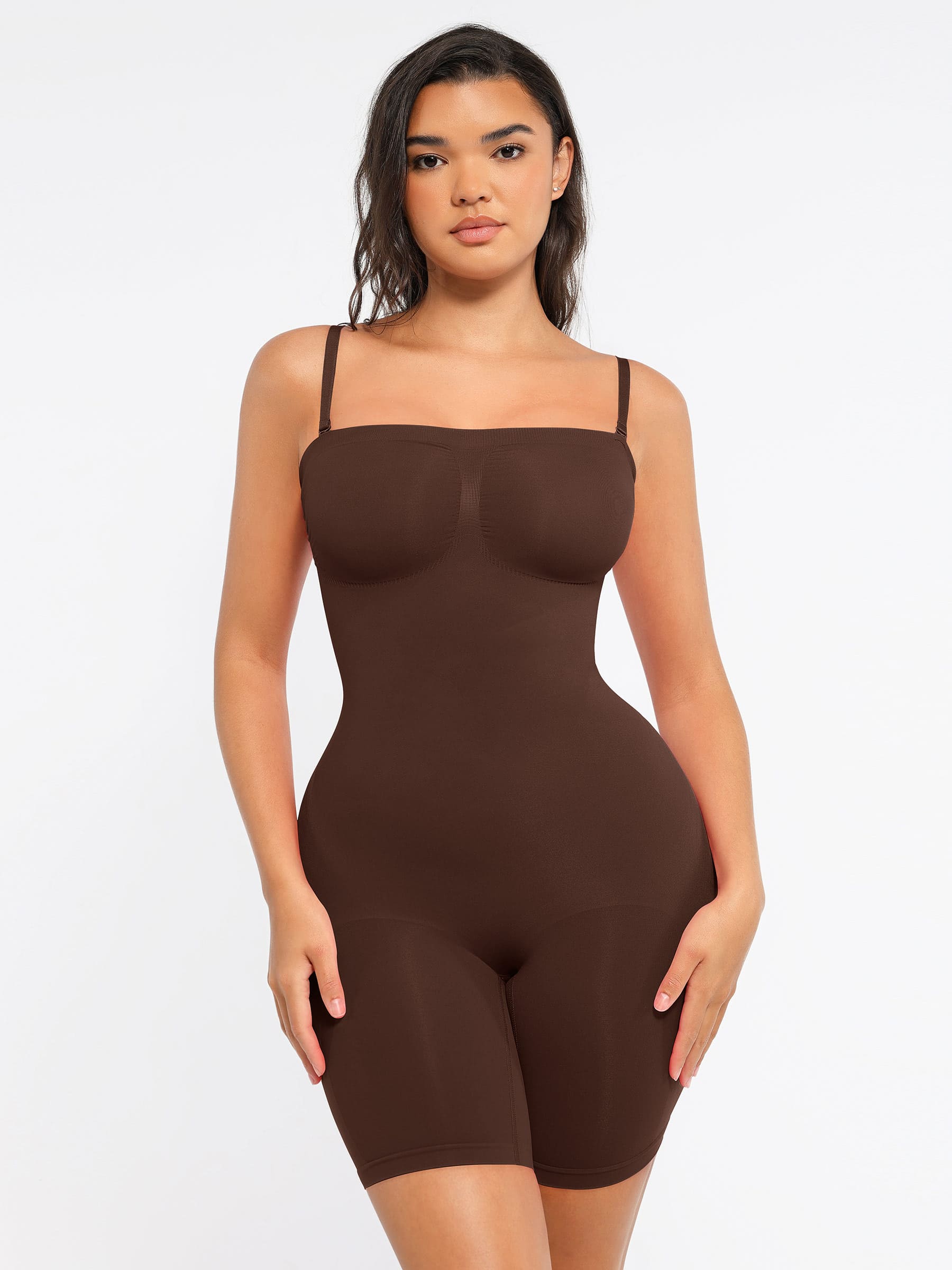 Shapevive Strapless Seamless Bodysuit with Removable Straps