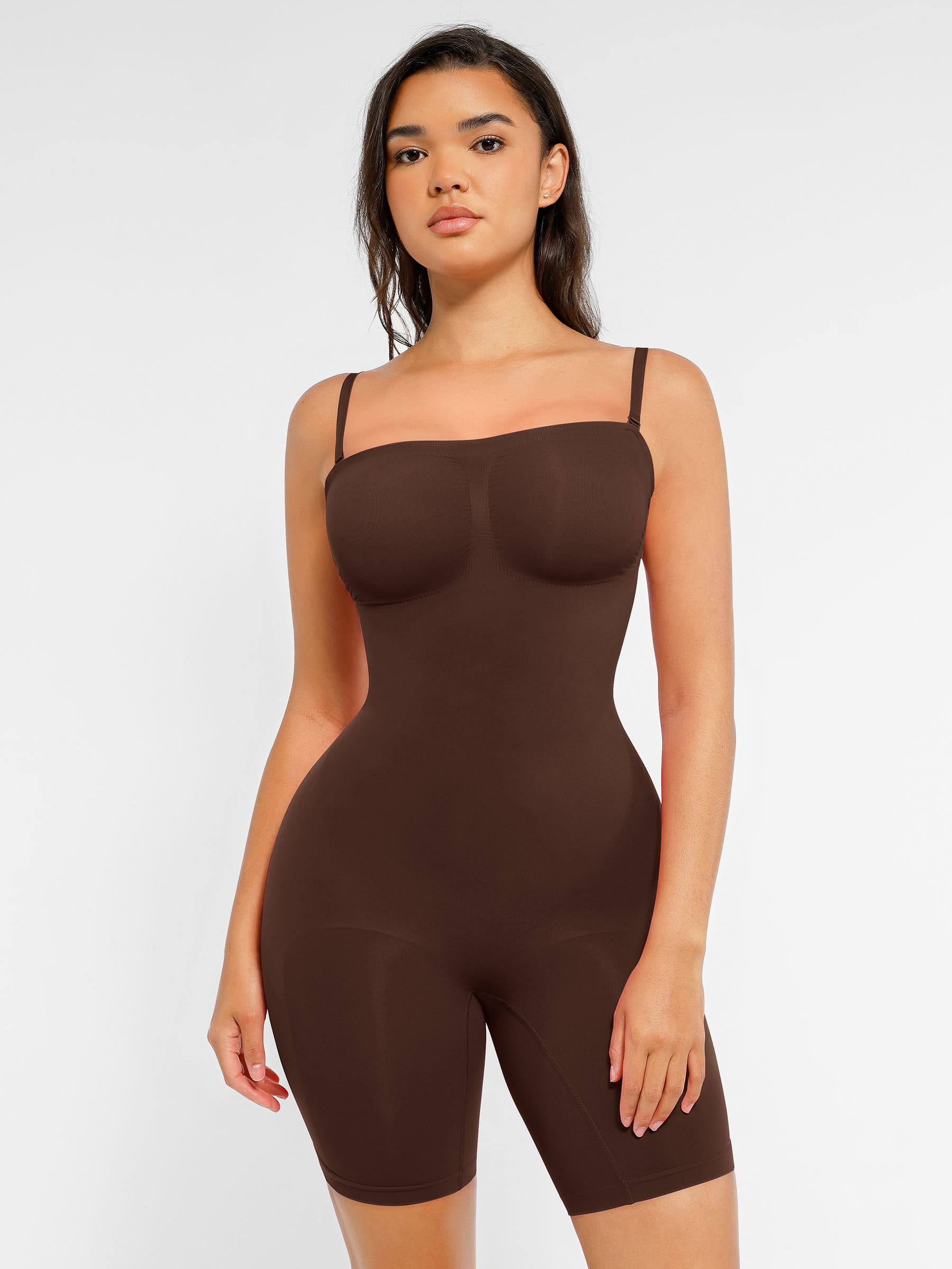 Shapevive Strapless Seamless Bodysuit with Removable Straps