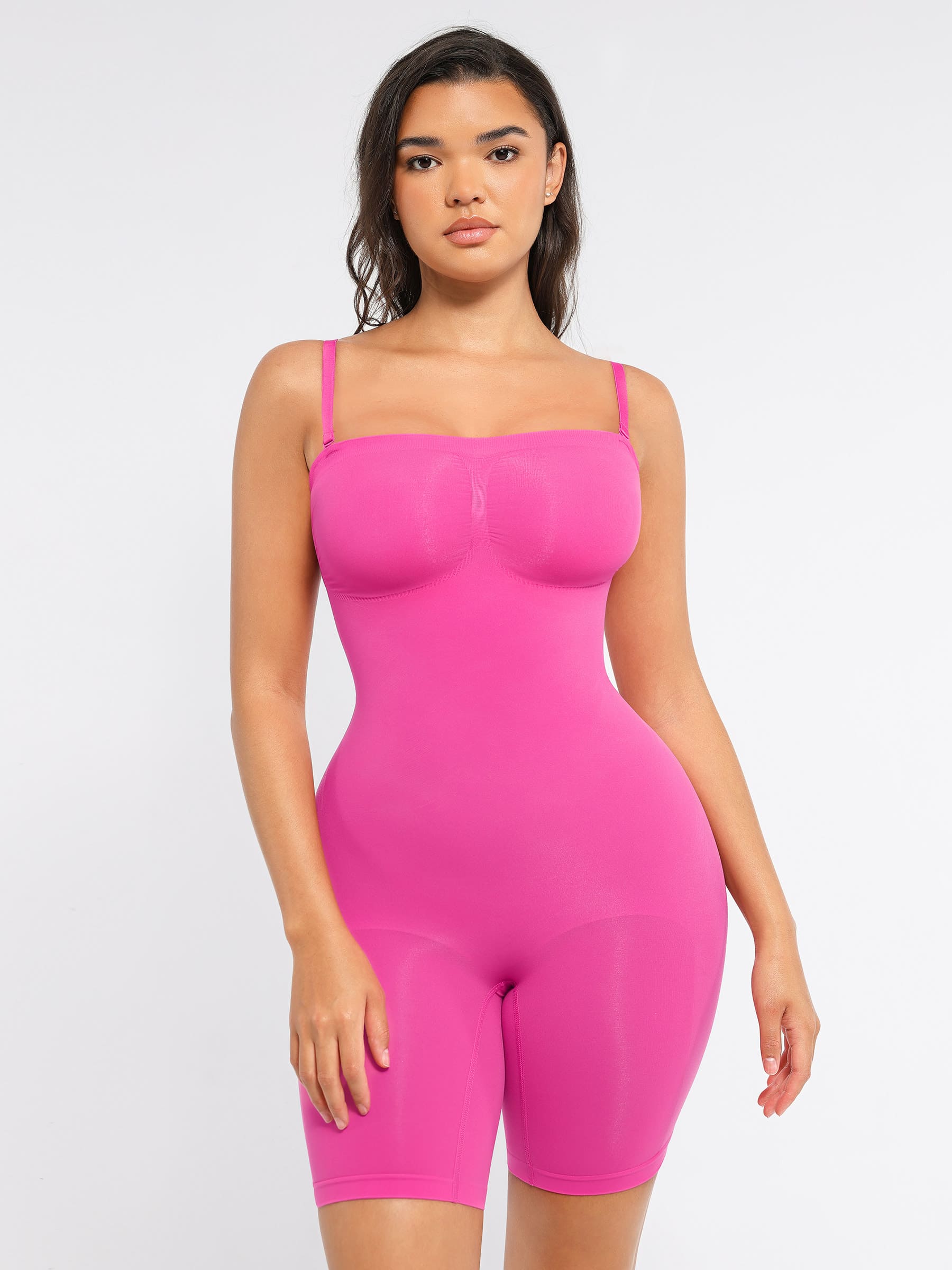 Shapevive Strapless Seamless Bodysuit with Removable Straps
