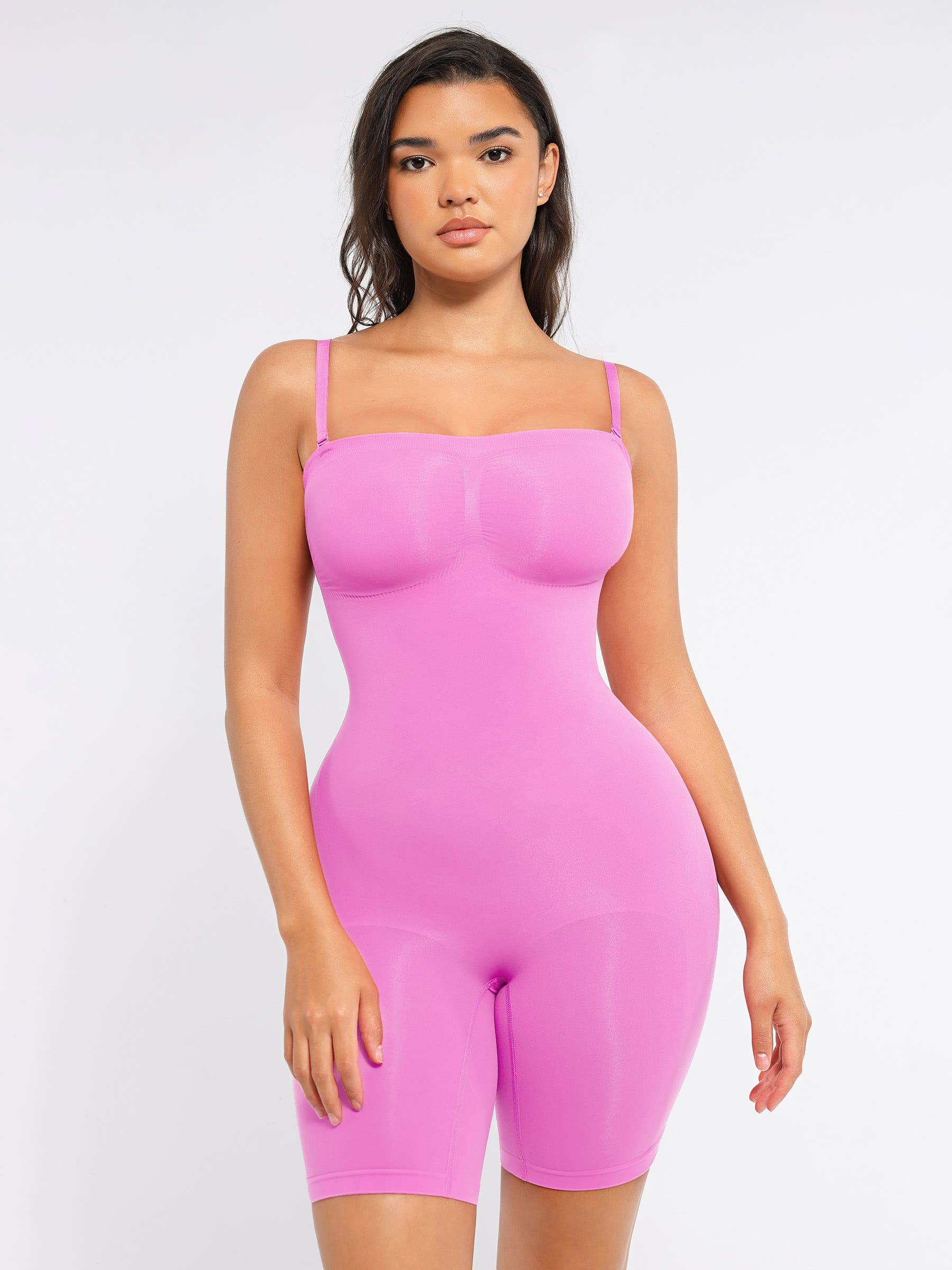 Shapevive Strapless Seamless Bodysuit with Removable Straps