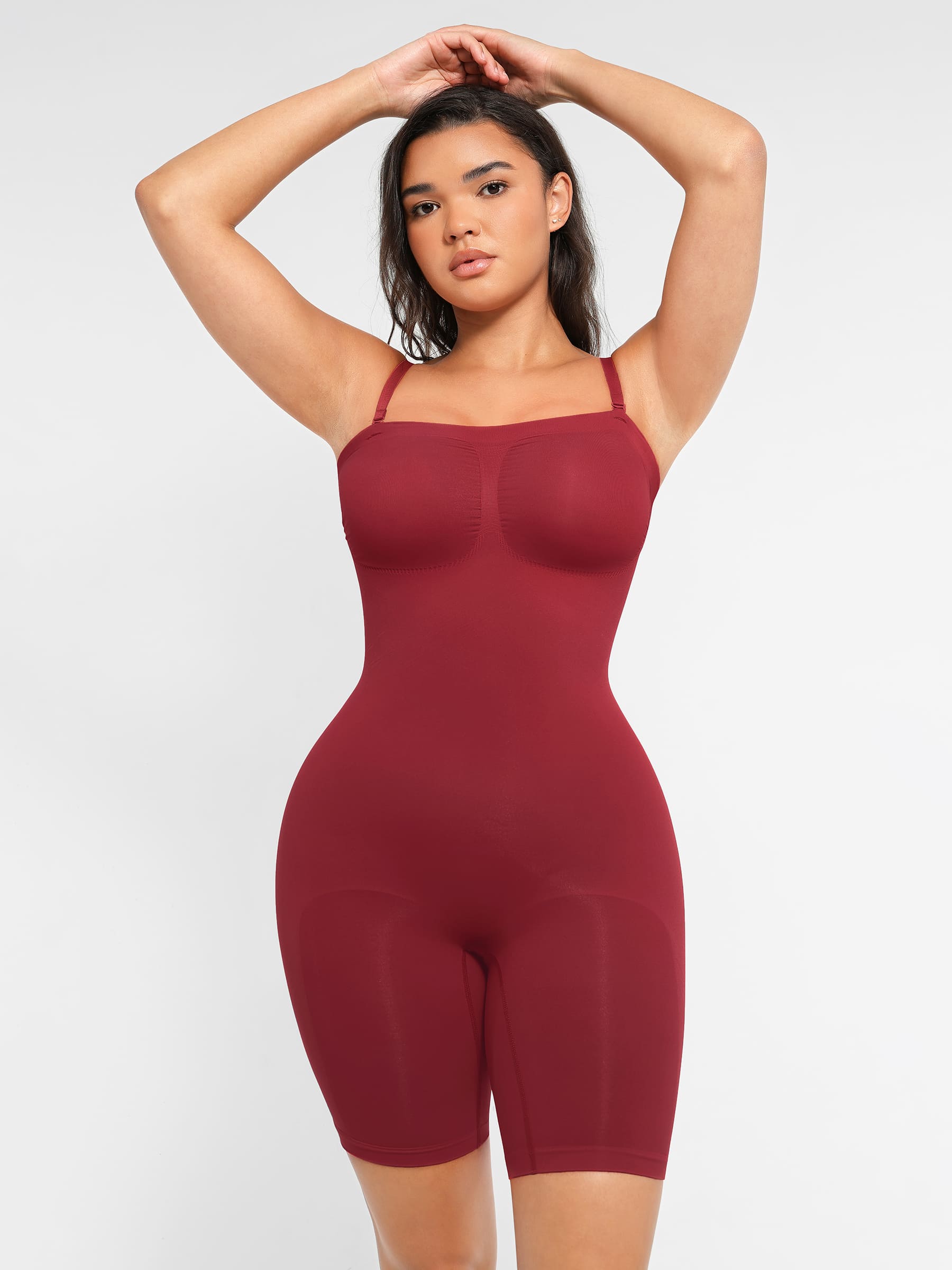 Shapevive Strapless Seamless Bodysuit with Removable Straps