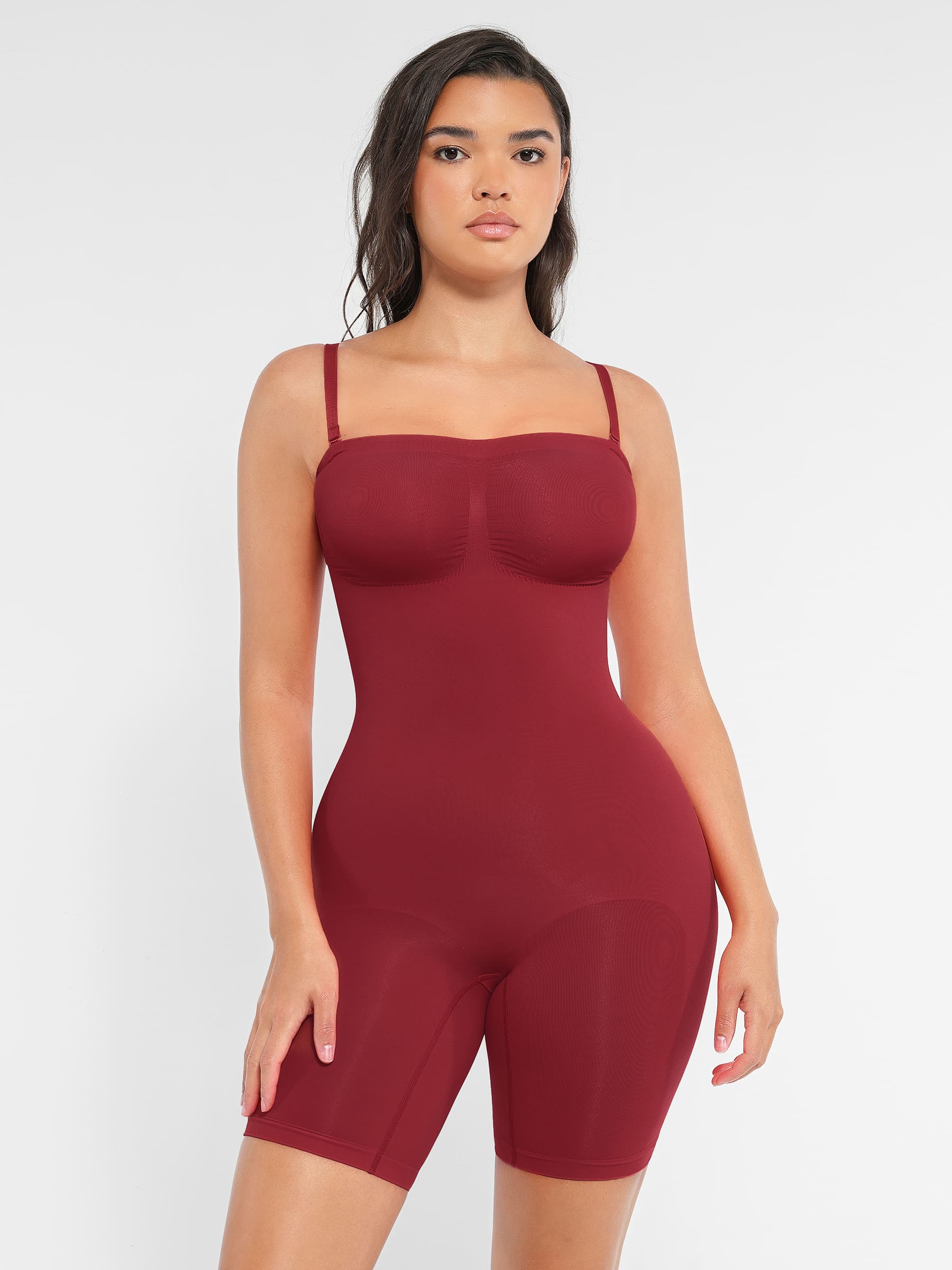 Shapevive Strapless Seamless Bodysuit with Removable Straps