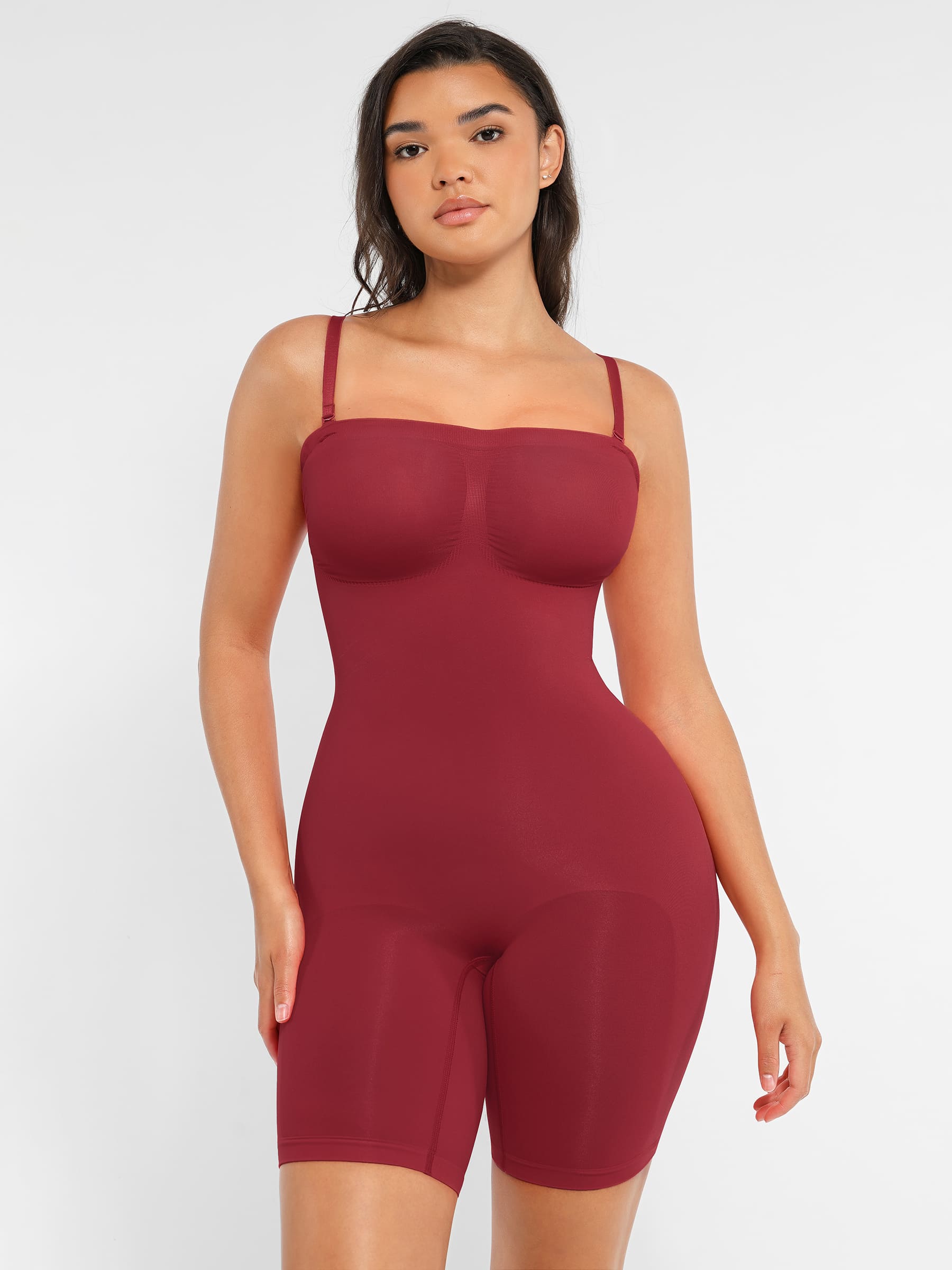Shapevive Strapless Seamless Bodysuit with Removable Straps