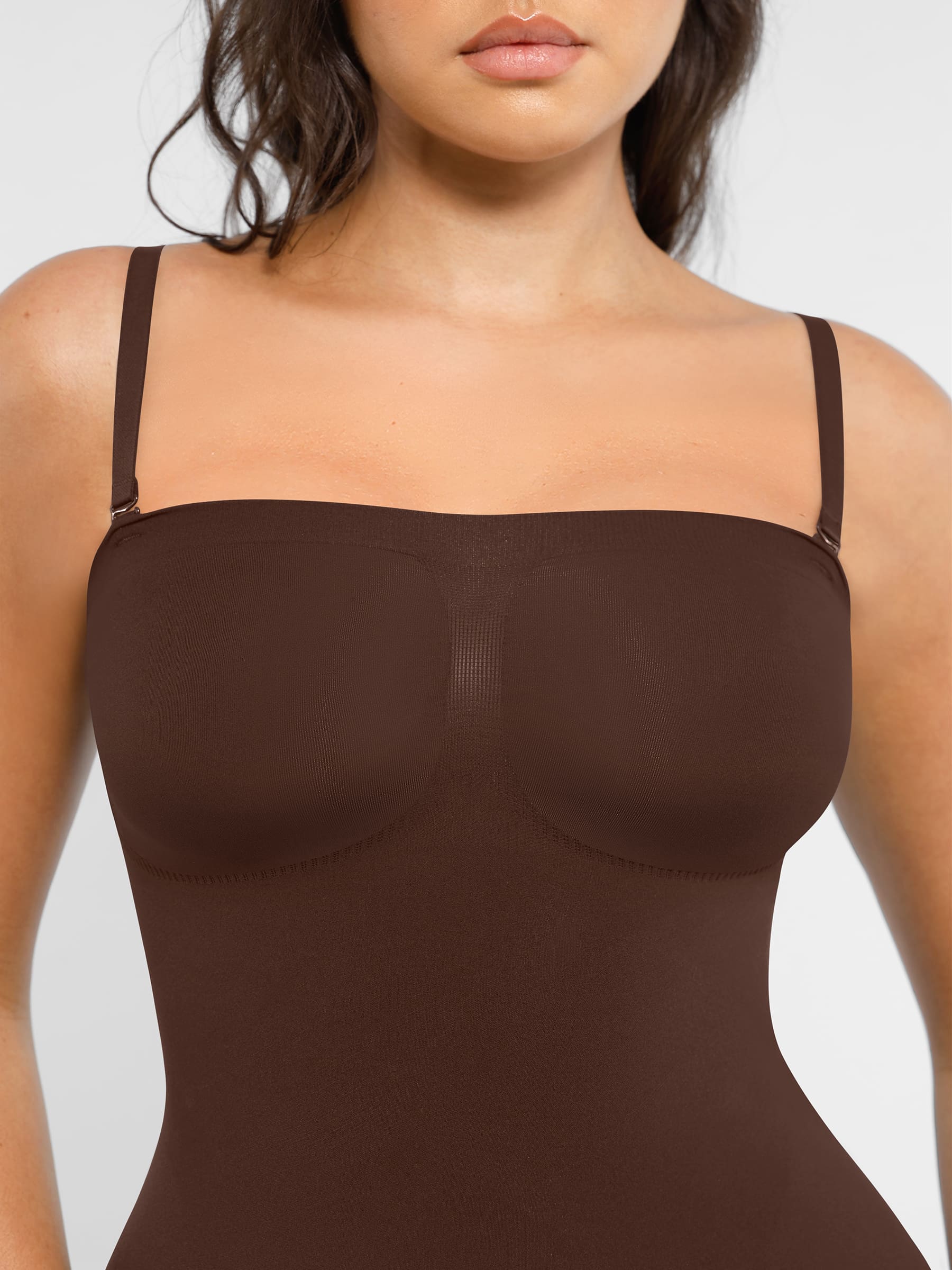 Shapevive Strapless Seamless Bodysuit with Removable Straps