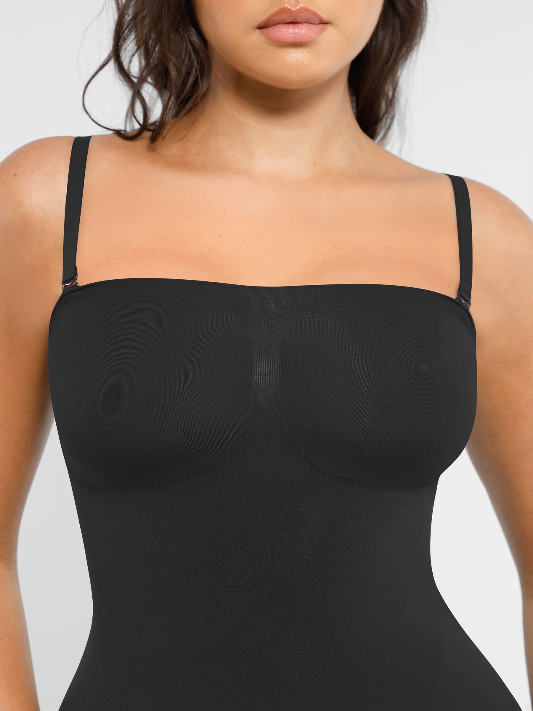 Shapevive Strapless Seamless Bodysuit with Removable Straps