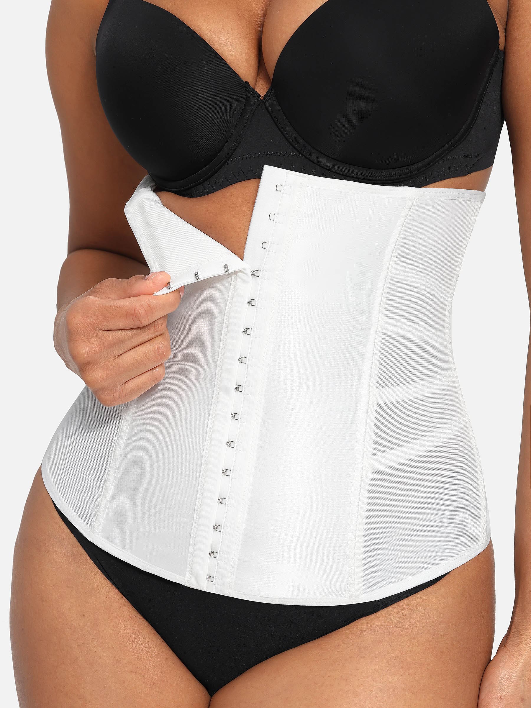 Shapevive Waist Trainer for Women – Mesh Corset Body Shaper with Steel Bones