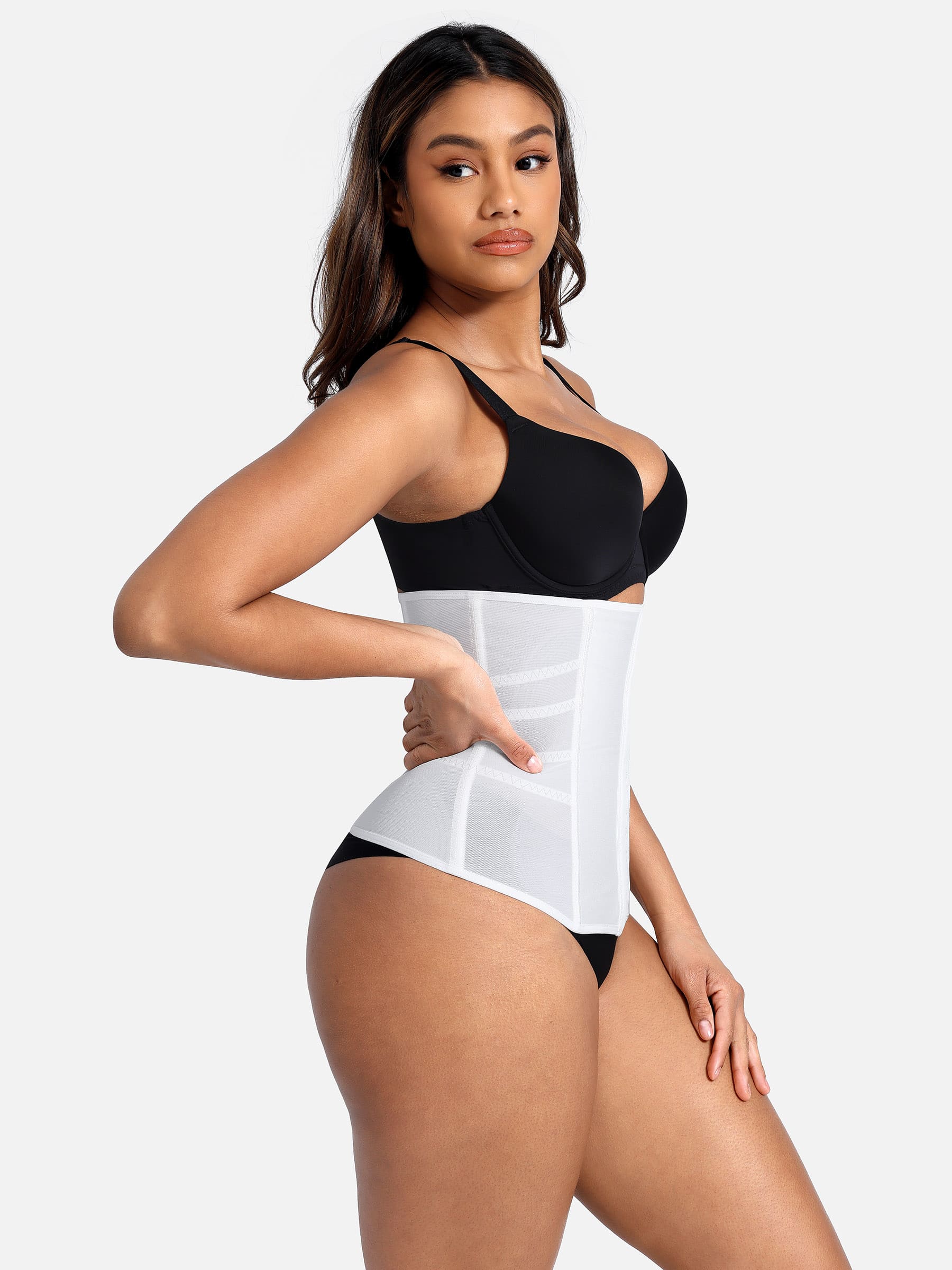 Shapevive Waist Trainer for Women – Mesh Corset Body Shaper with Steel Bones
