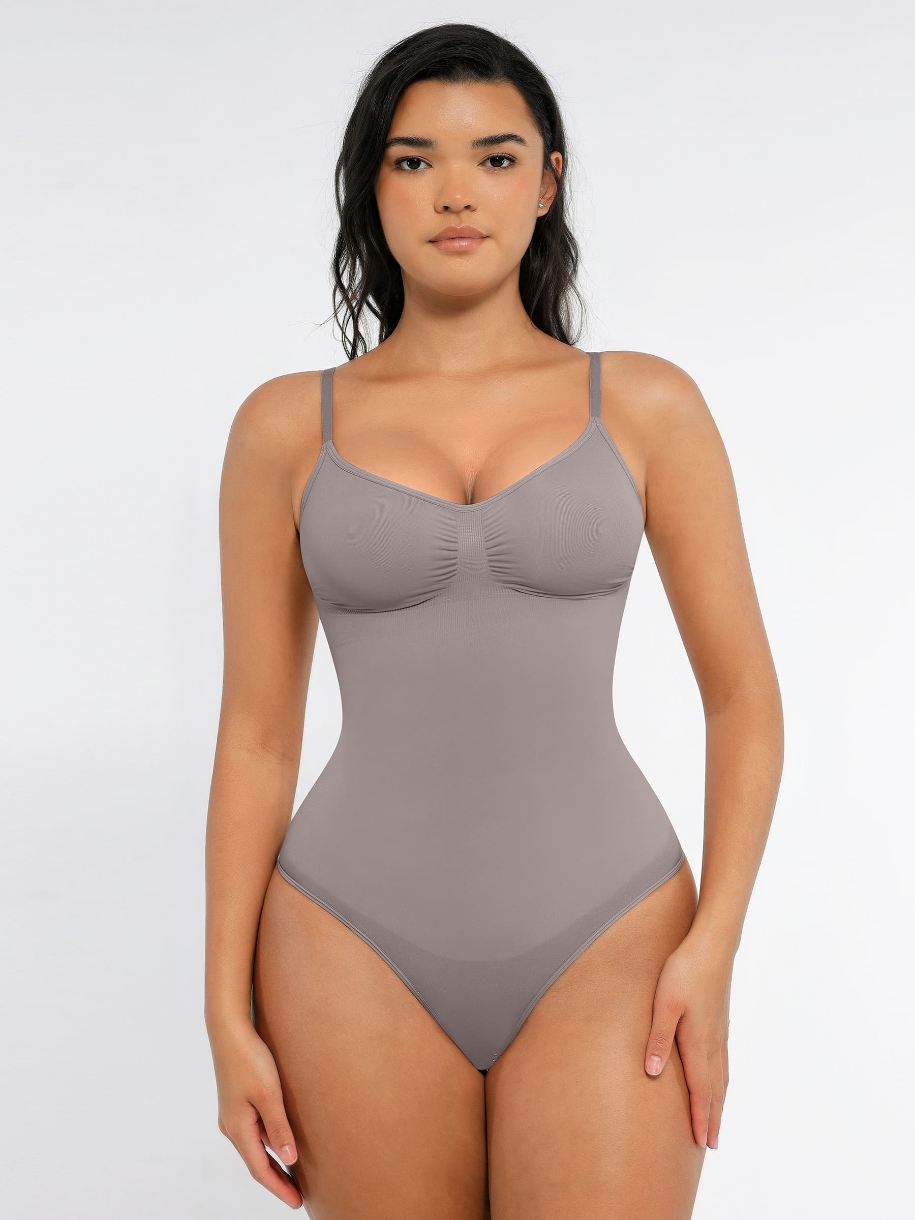 Shapevive Tummy Control Seamless Thong Bodysuit