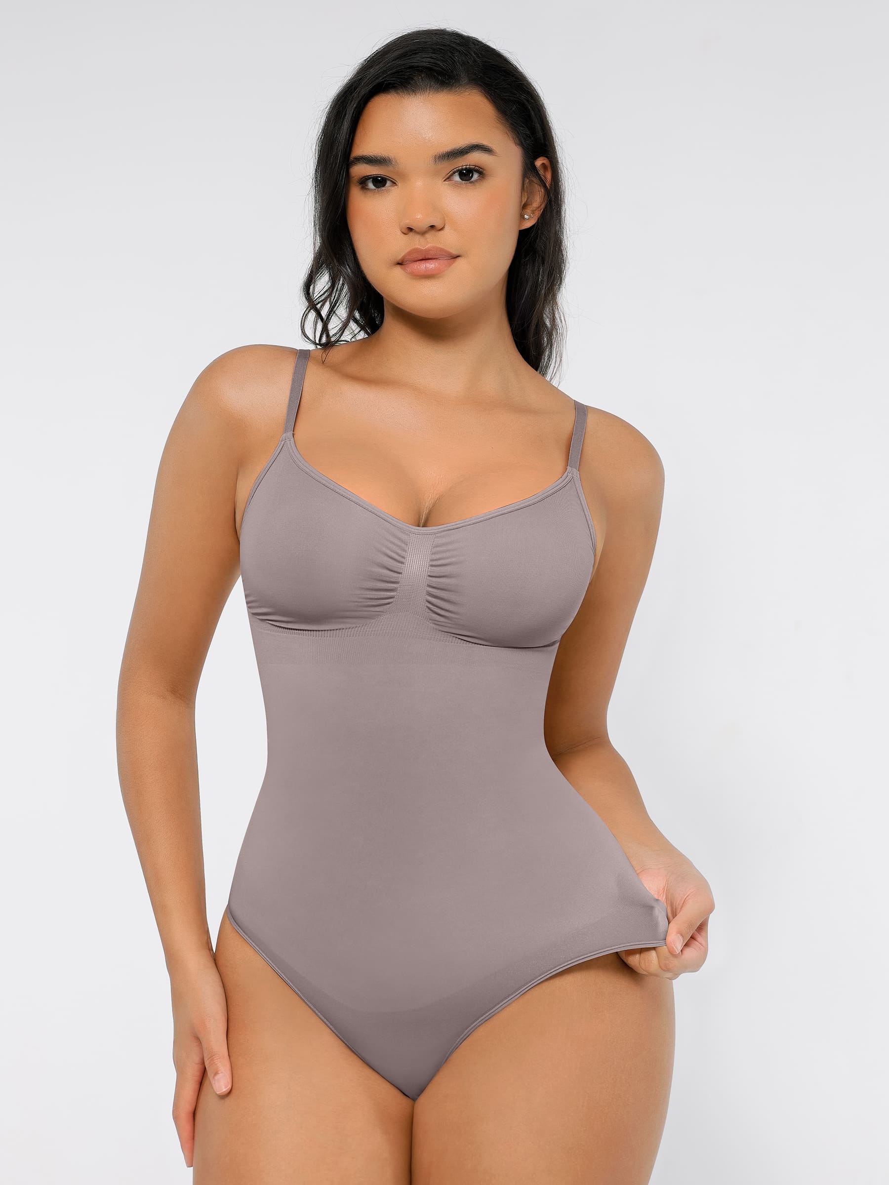 Shapevive Tummy Control Seamless Thong Bodysuit