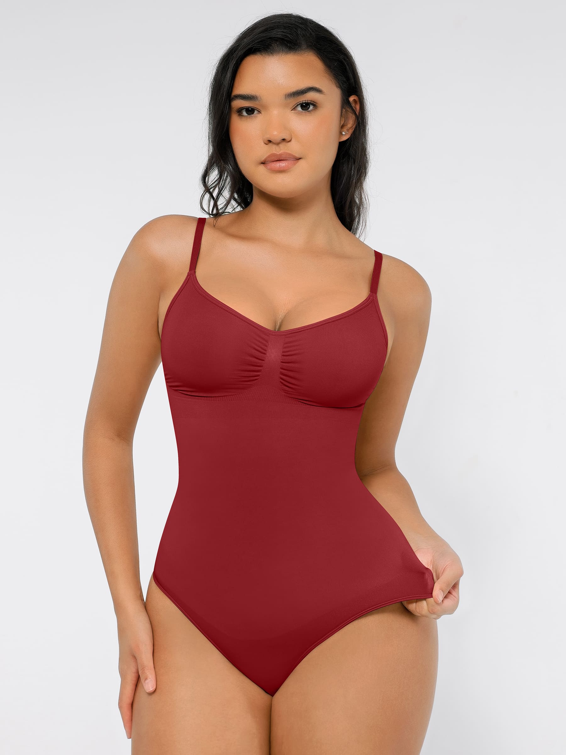 Shapevive Tummy Control Seamless Thong Bodysuit