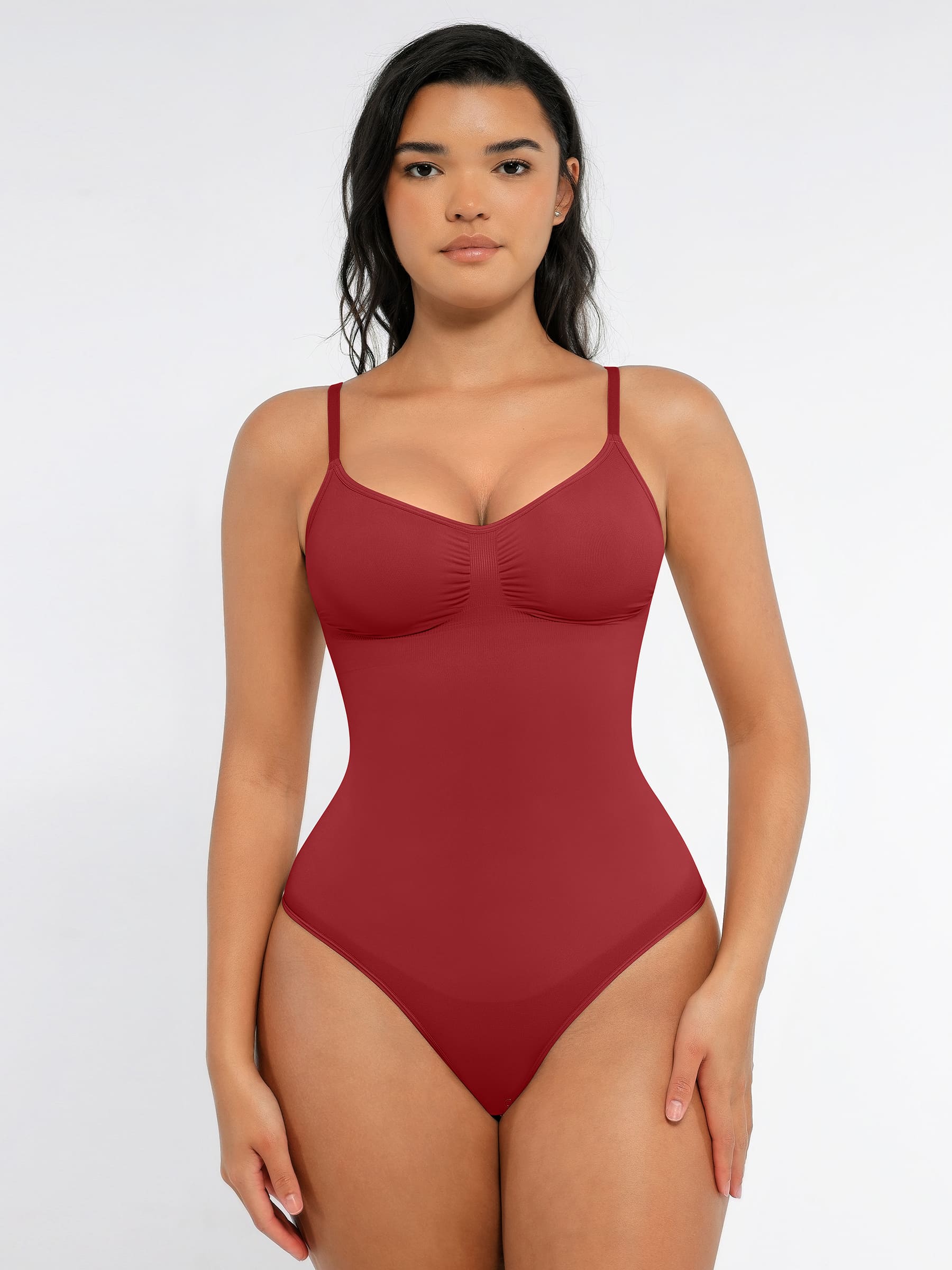 Shapevive Tummy Control Seamless Thong Bodysuit