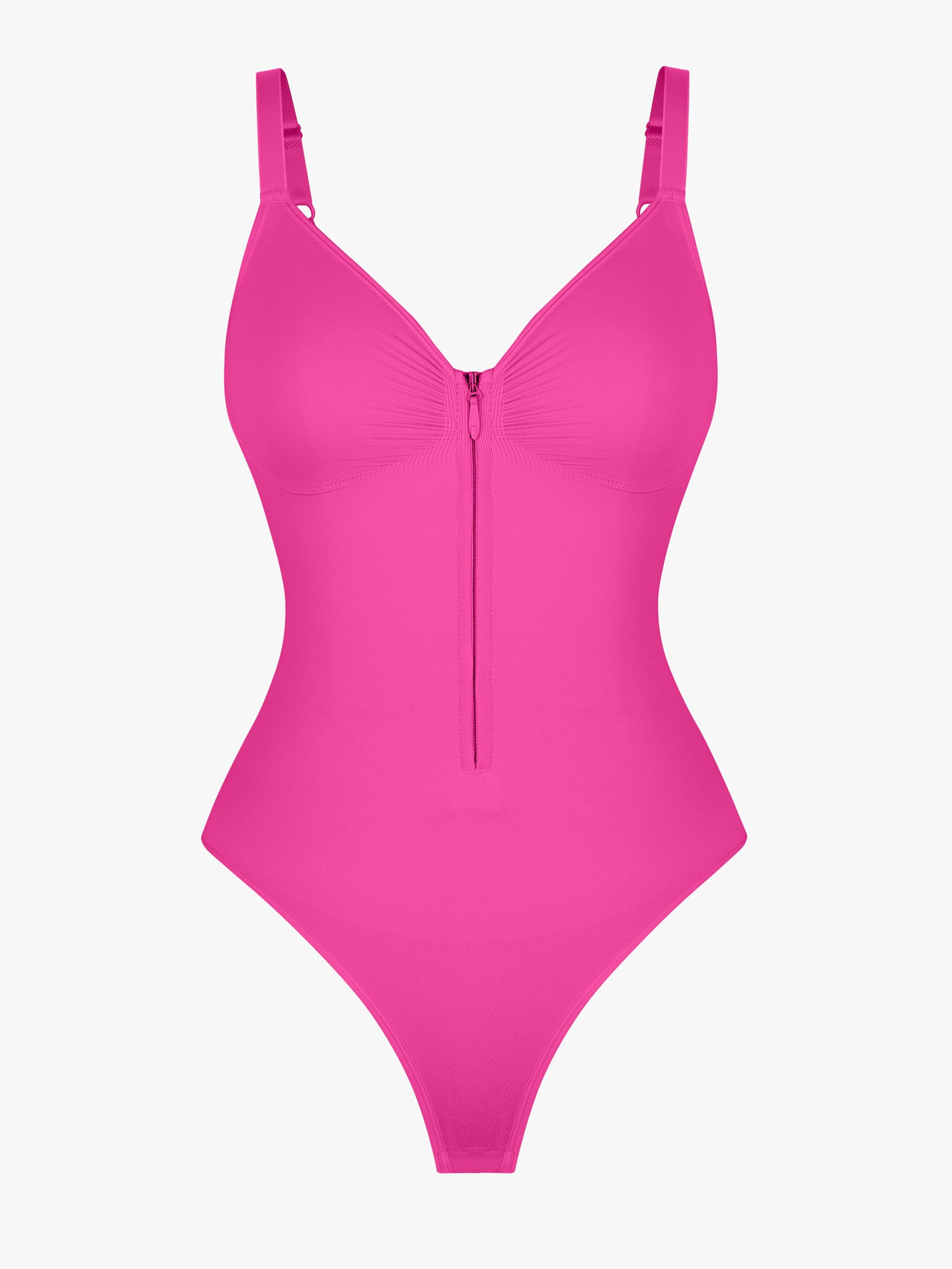 Shapevive Tummy Control Seamless Zipper Shaping Bodysuit