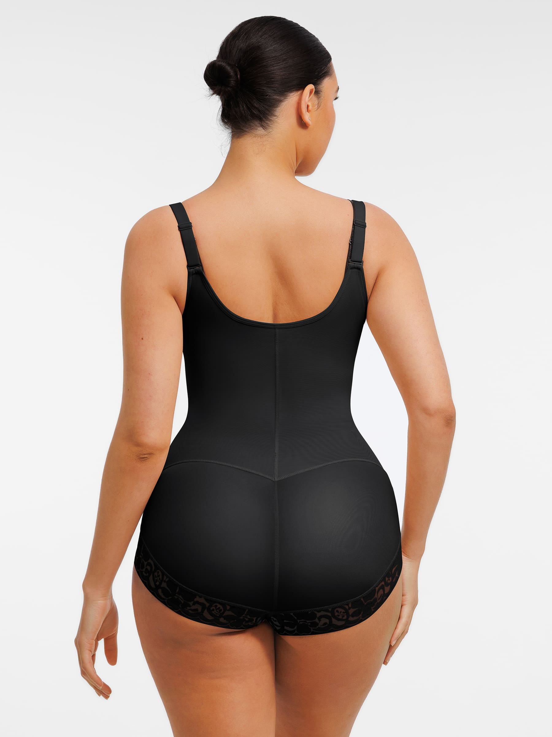 Shapevive U-Plunge Front Adjustable Zipper Shapewear