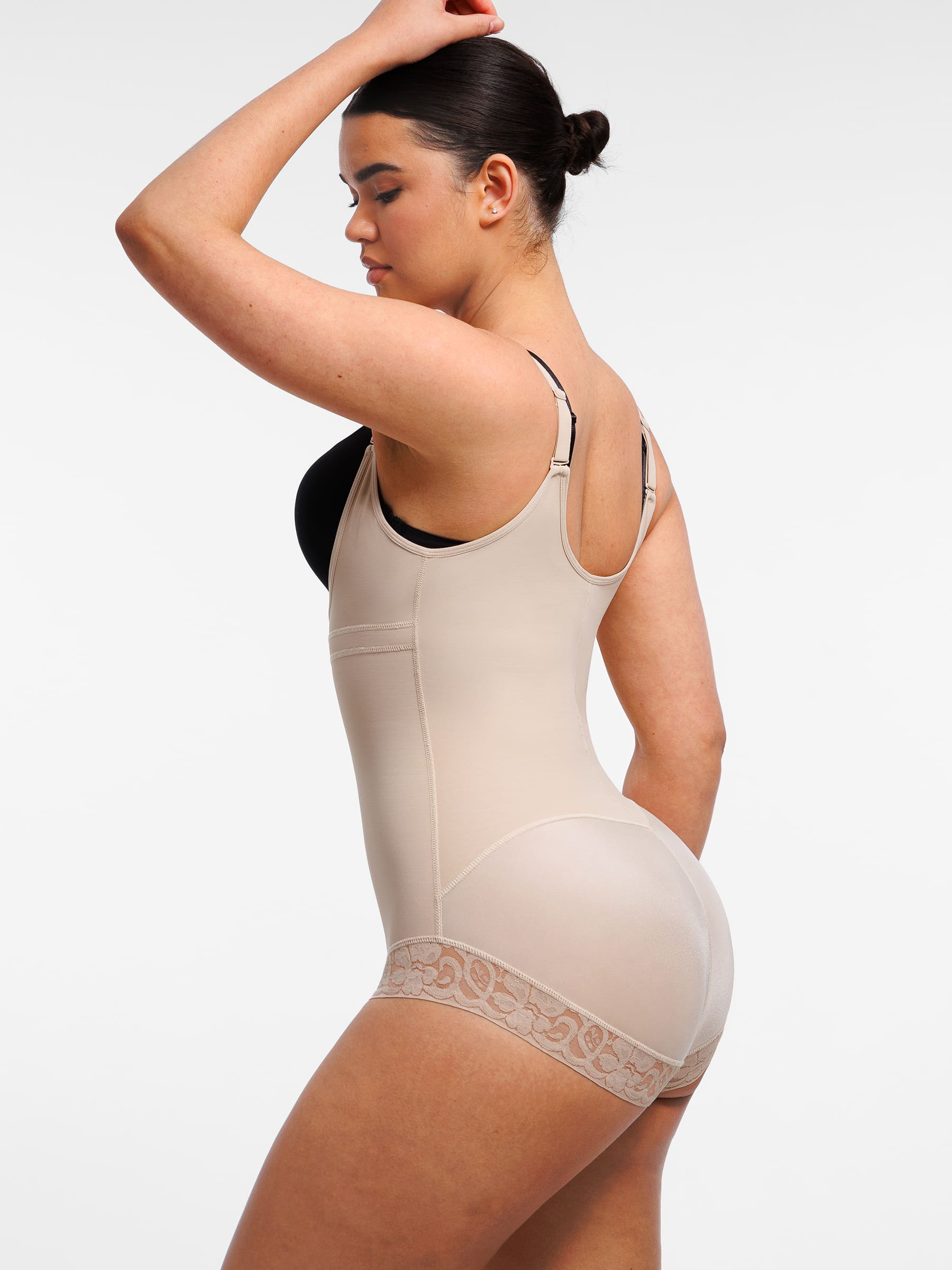 Shapevive U-Plunge Front Adjustable Zipper Shapewear