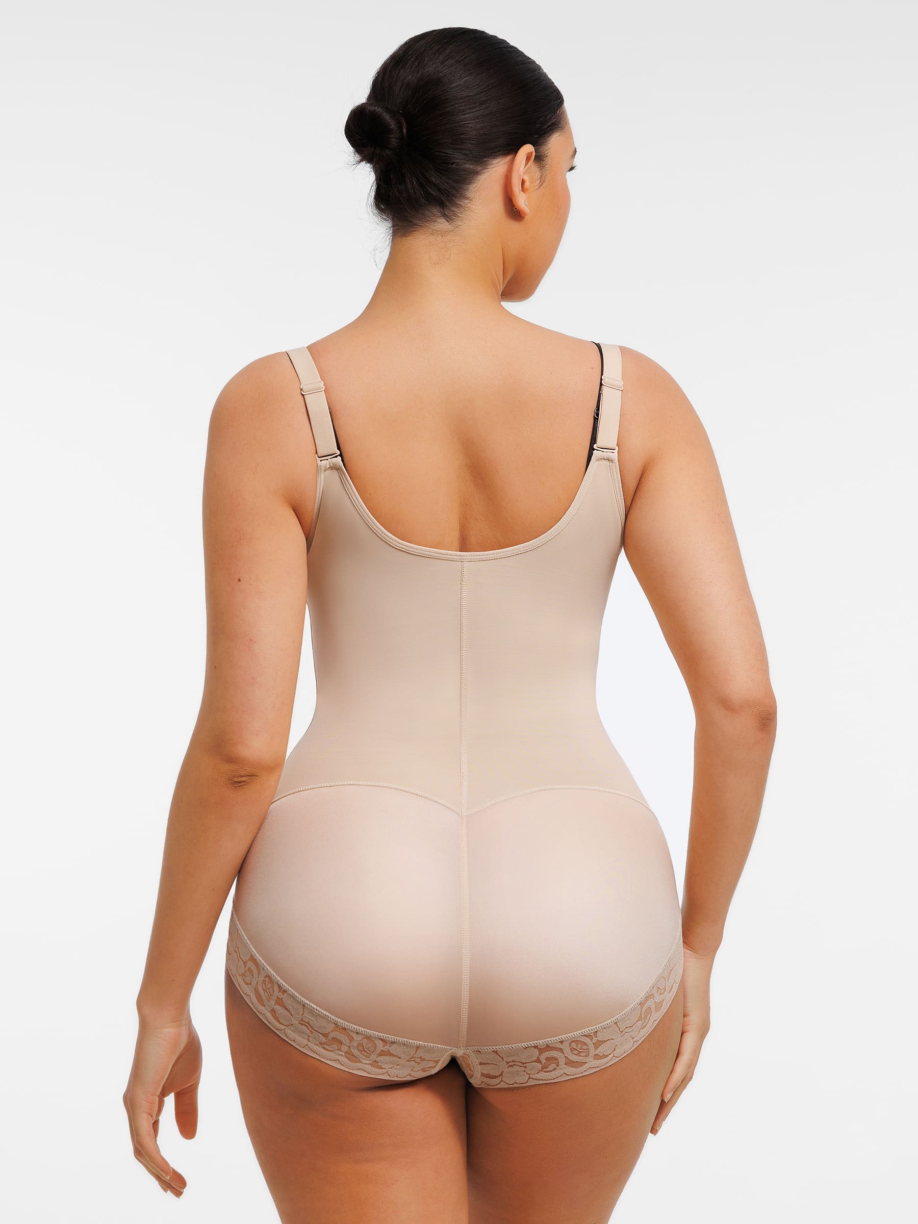 Shapevive U-Plunge Front Adjustable Zipper Shapewear
