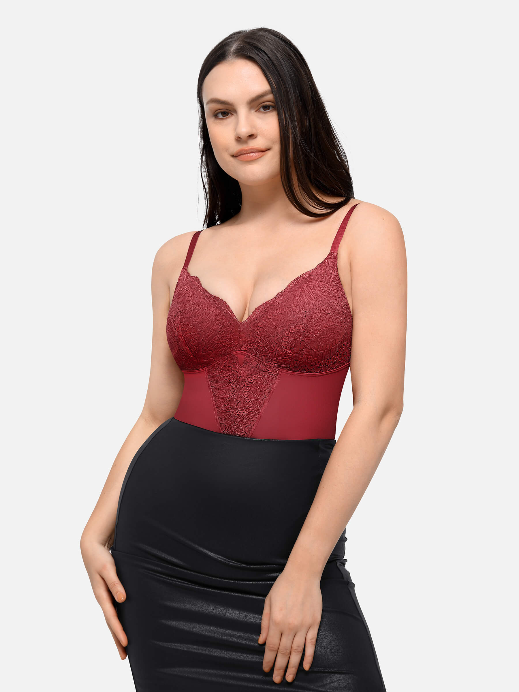 Shapevive Low-back Ultra-versatile Lace Bodysuit