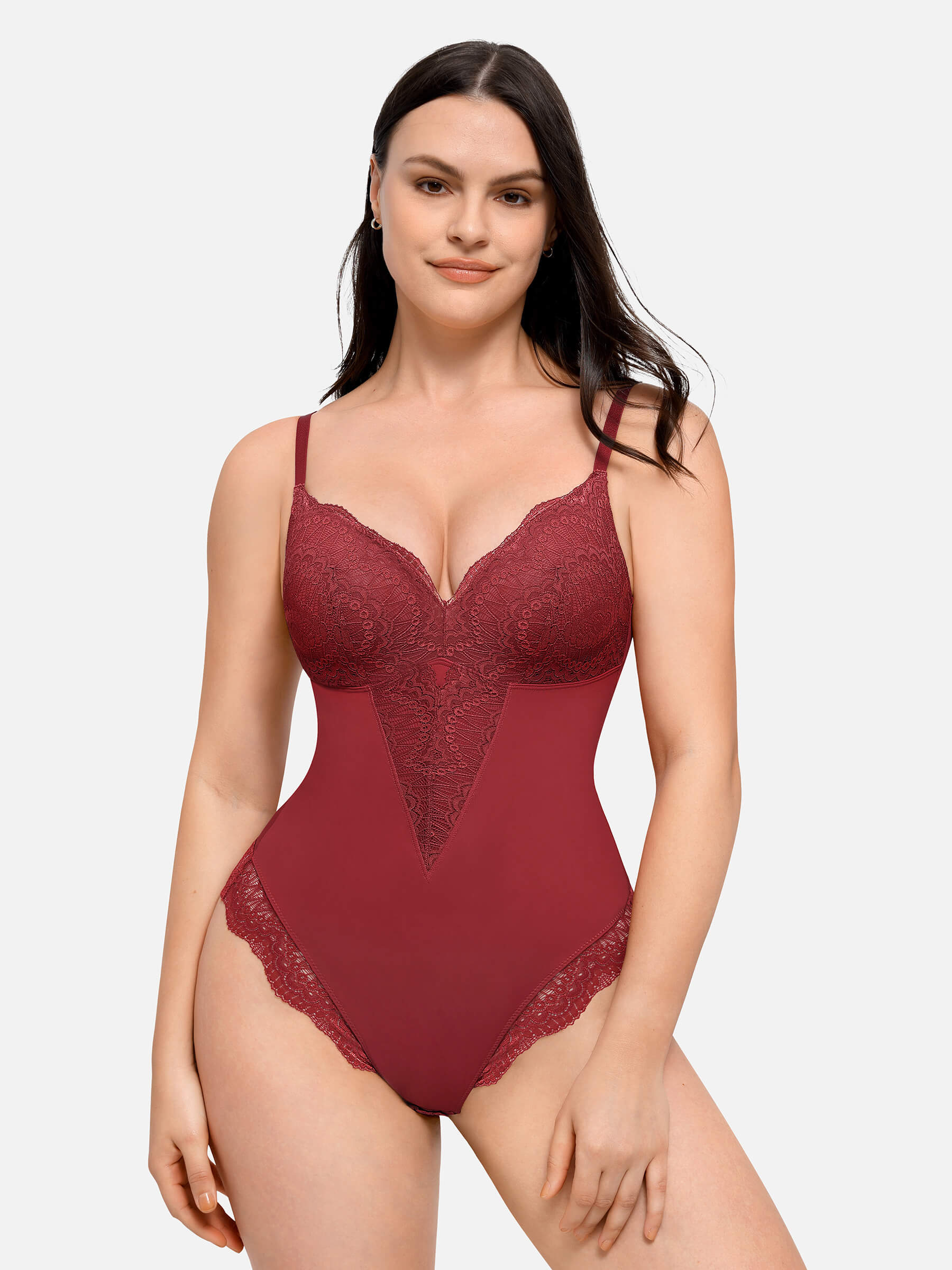 Shapevive Low-back Ultra-versatile Lace Bodysuit