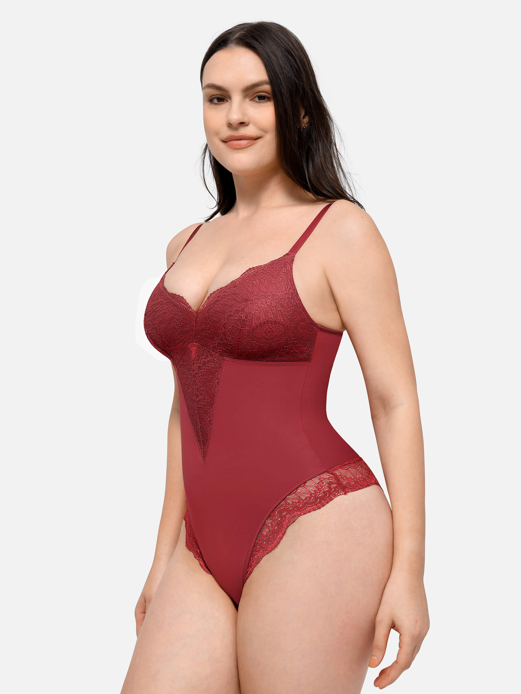 Shapevive Low-back Ultra-versatile Lace Bodysuit