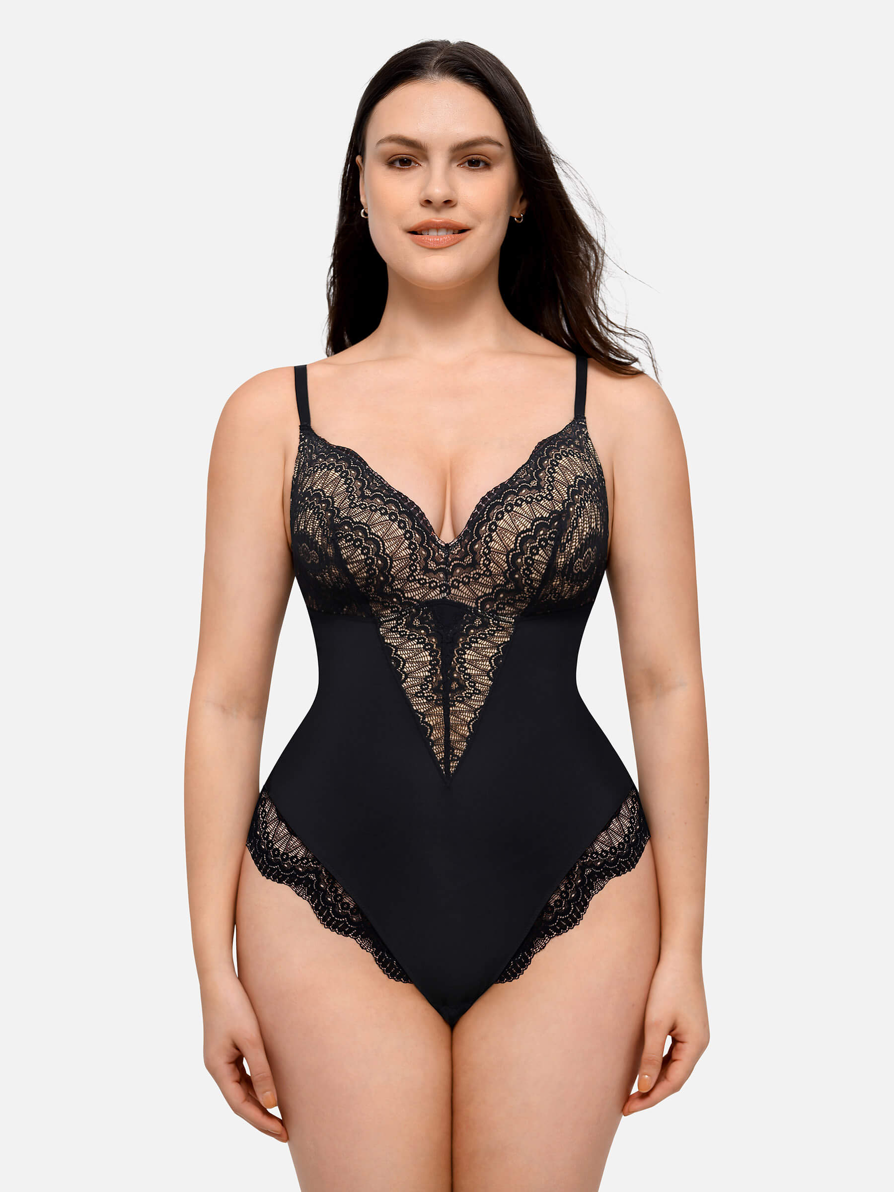 Shapevive Low-back Ultra-versatile Lace Bodysuit