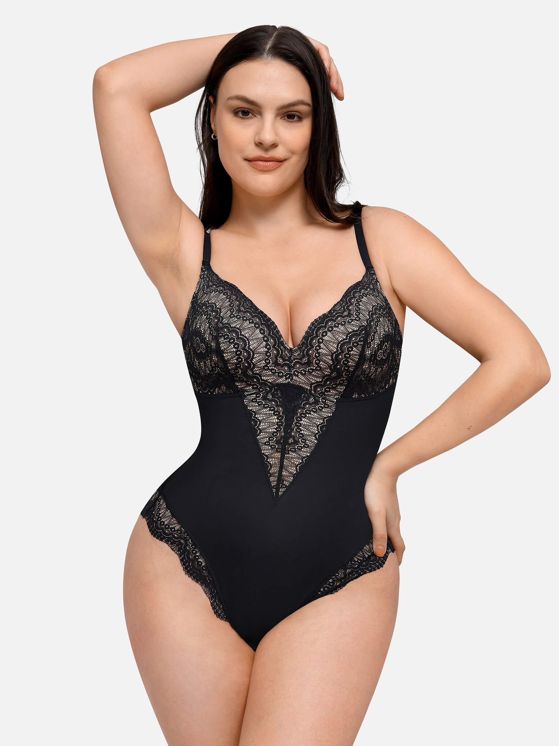 Shapevive Low-back Ultra-versatile Lace Bodysuit