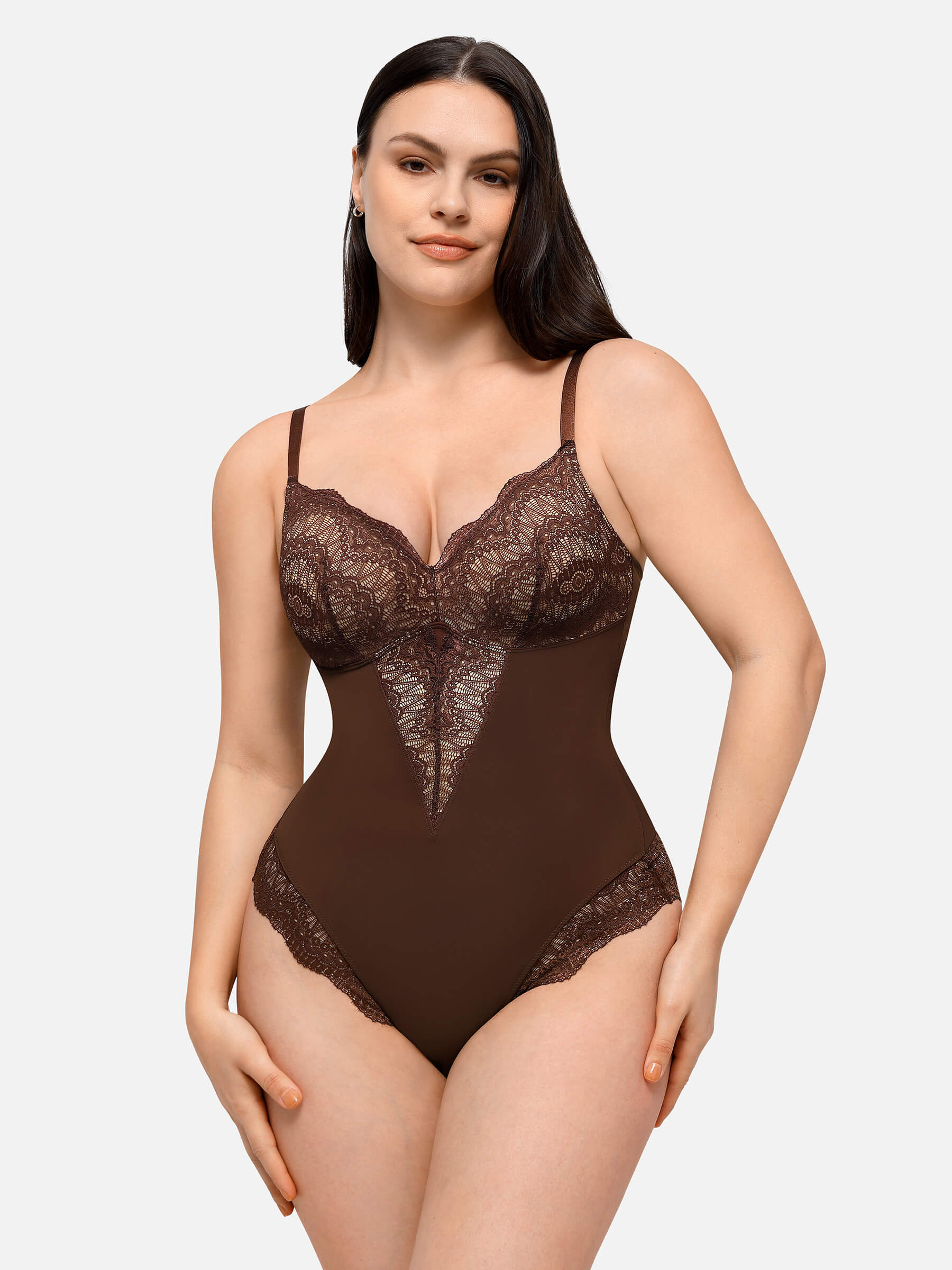 Shapevive Low-back Ultra-versatile Lace Bodysuit