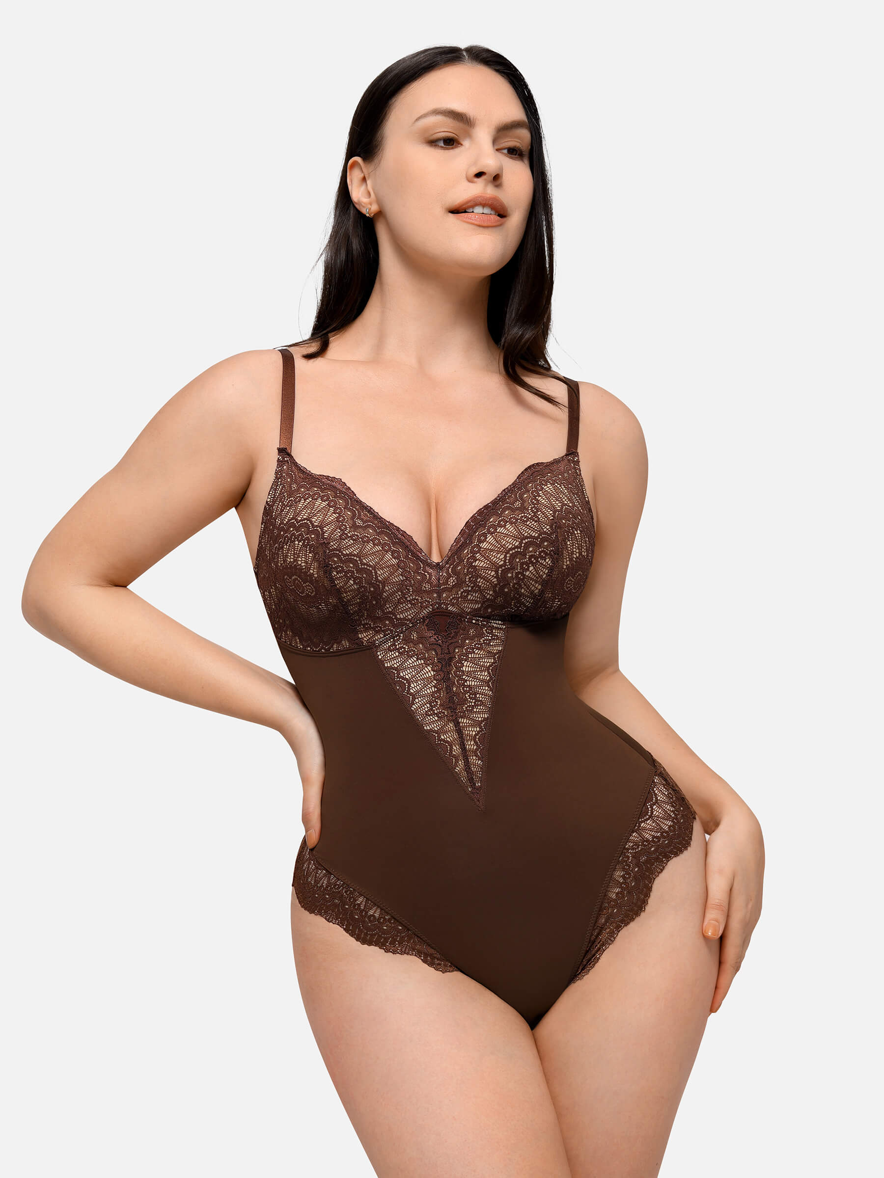 Shapevive Low-back Ultra-versatile Lace Bodysuit