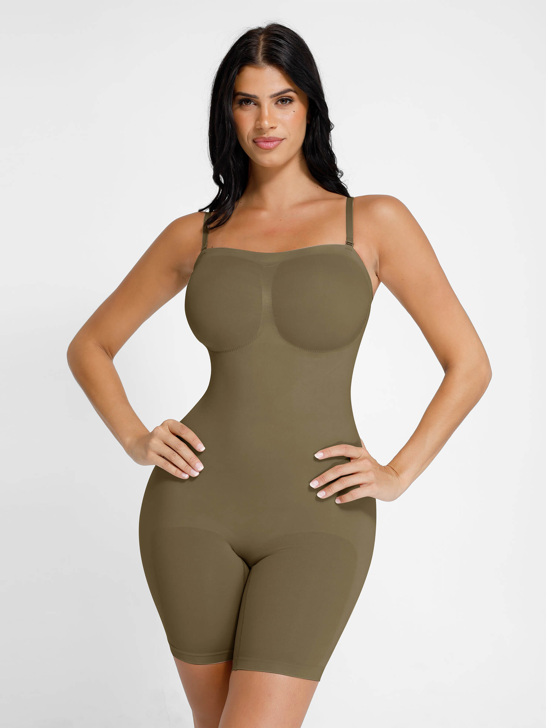 Shapevive Seamless Strapless Bodysuit with Removable Straps