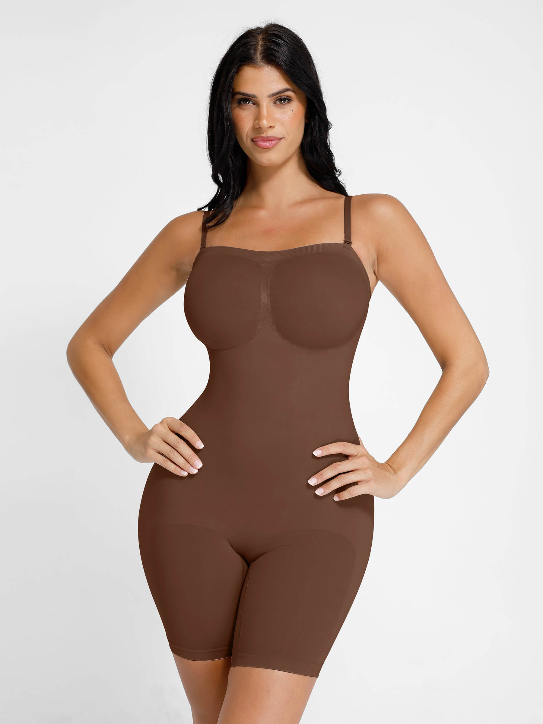 Shapevive Seamless Strapless Bodysuit with Removable Straps