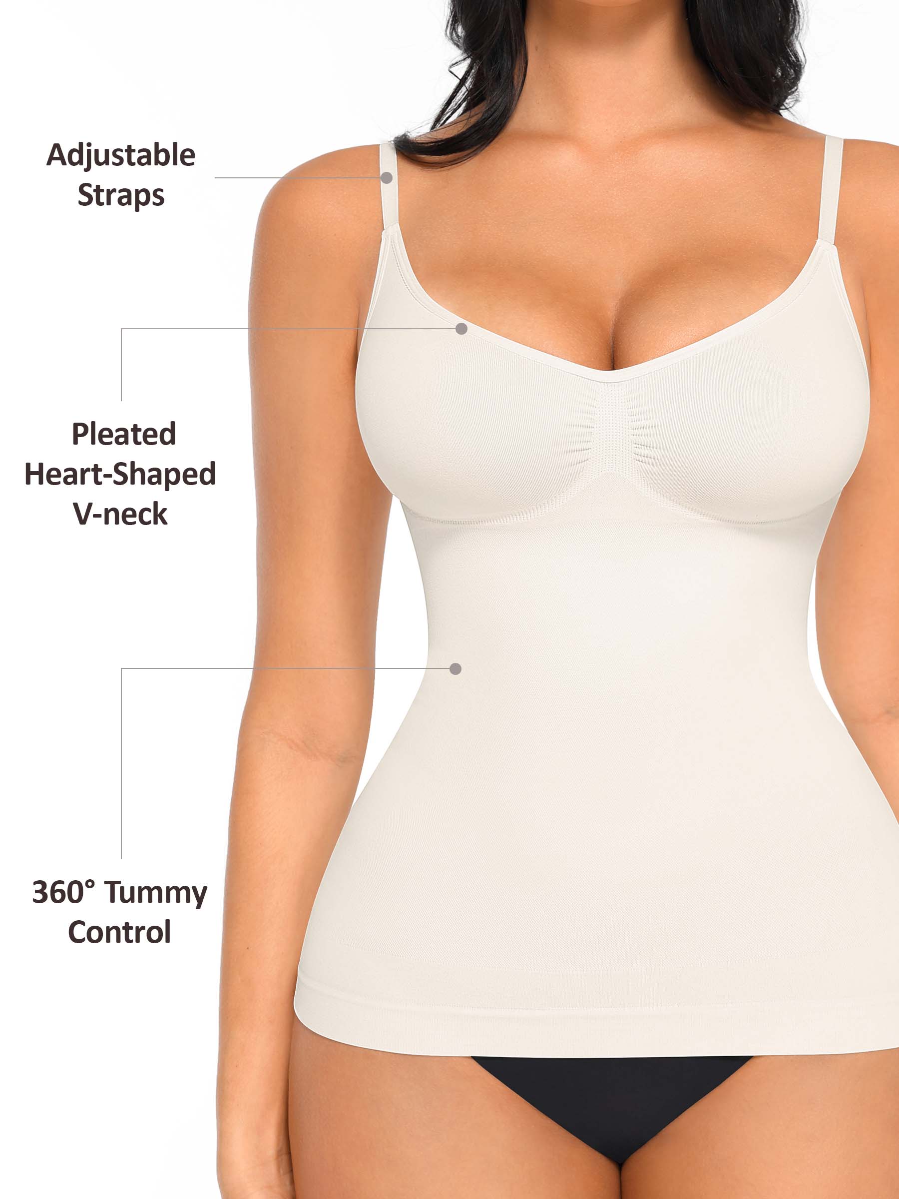 Shapevive Bust Support Waist and Abdomen Control Shape Tank Top Vest