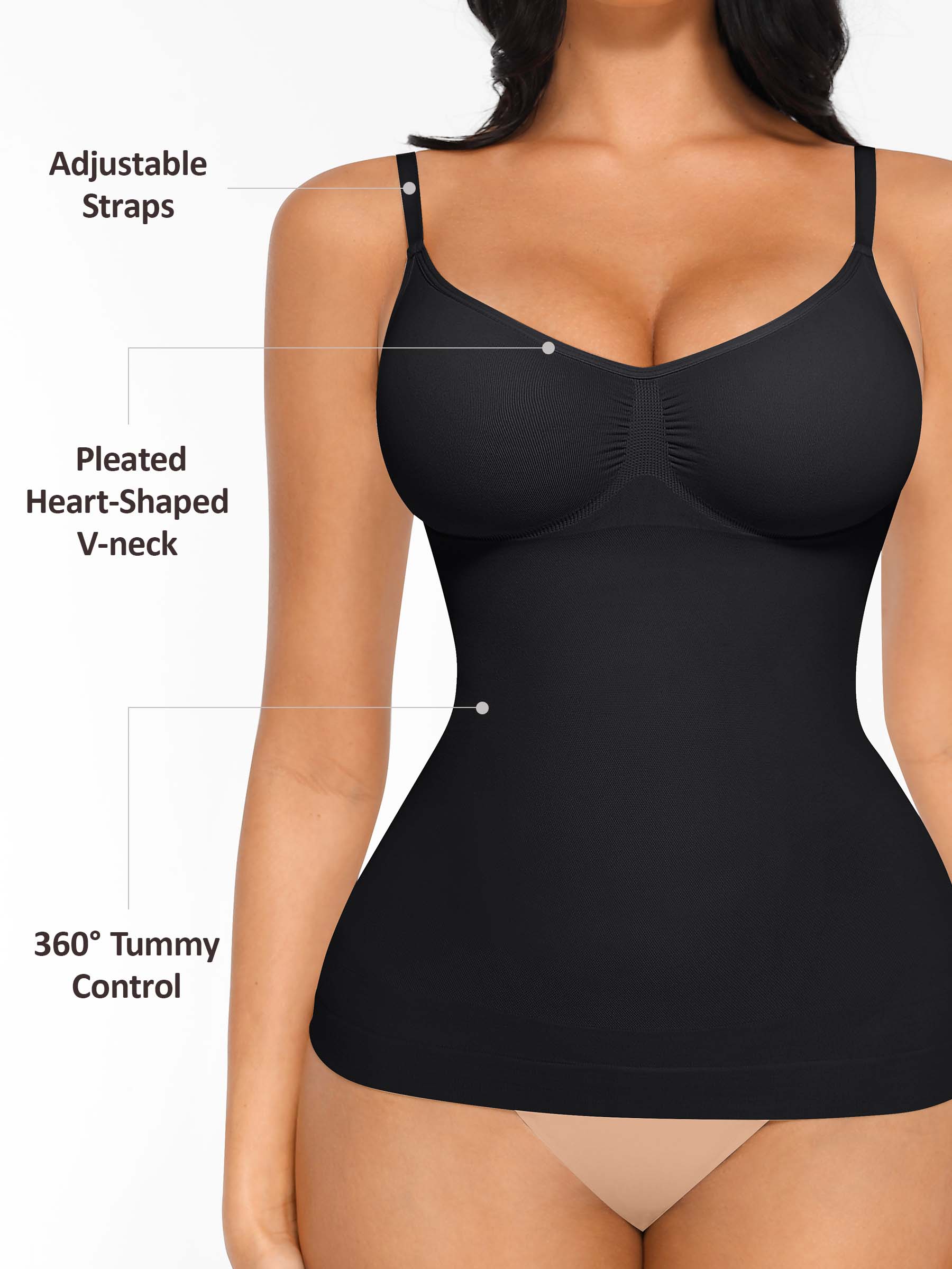Shapevive Bust Support Waist and Abdomen Control Shape Tank Top Vest