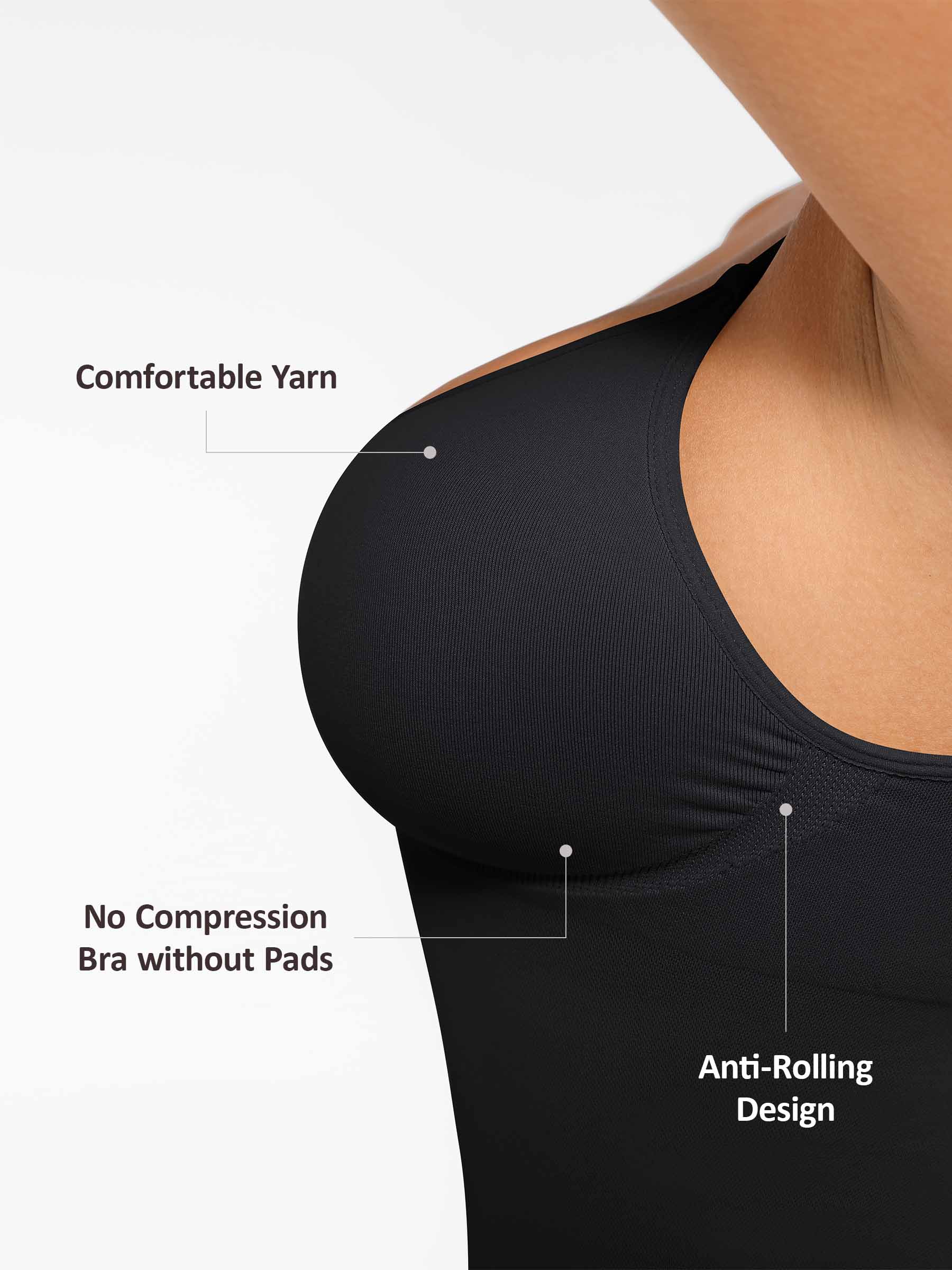 Shapevive Bust Support Waist and Abdomen Control Shape Tank Top Vest