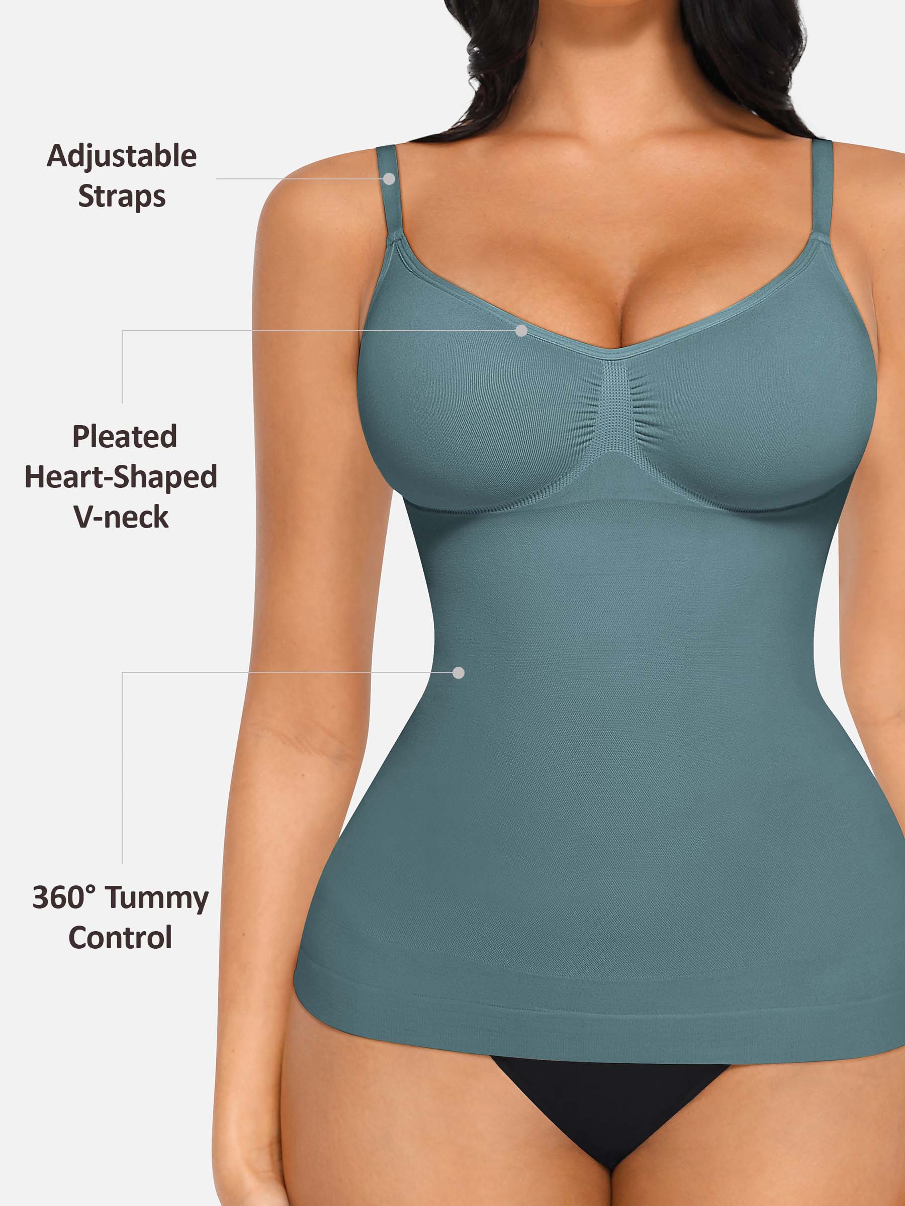 Shapevive Bust Support Waist and Abdomen Control Shape Tank Top Vest