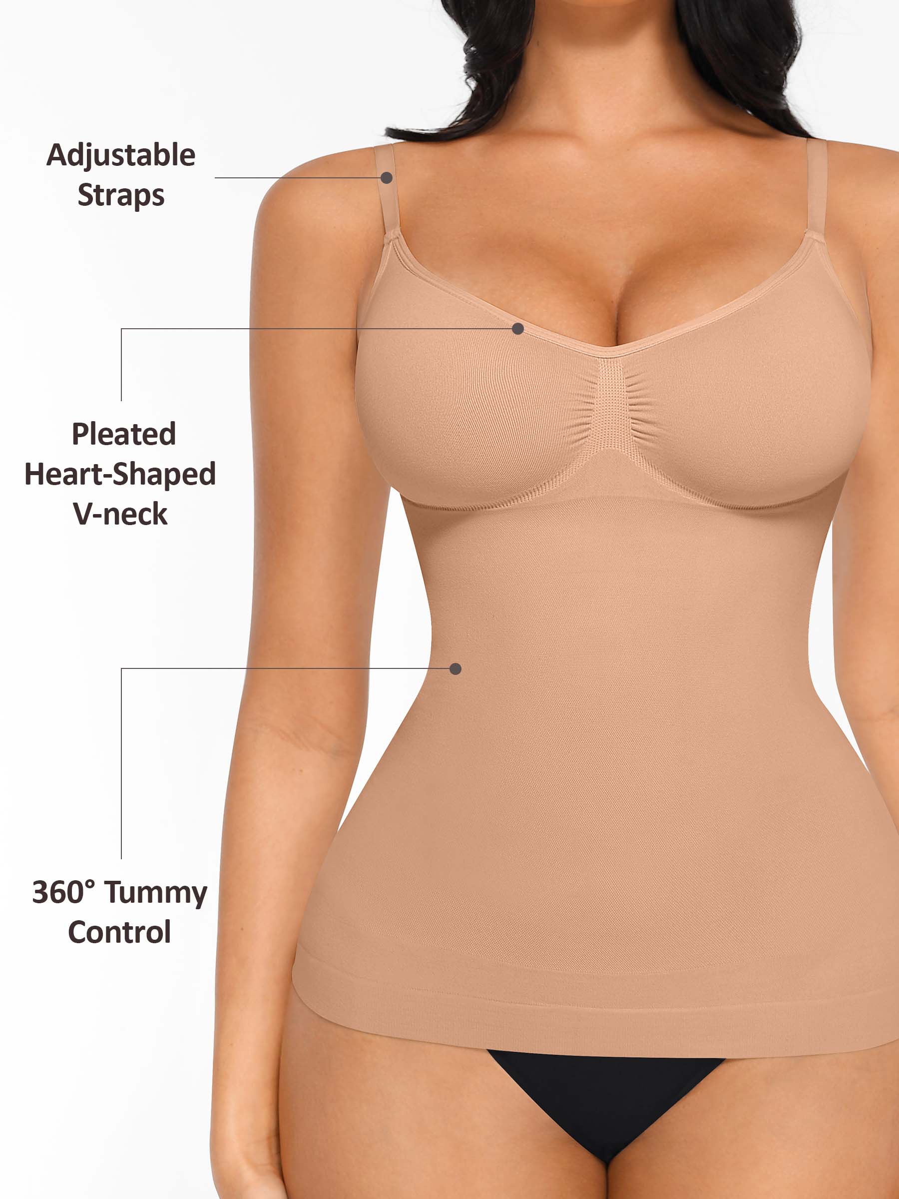 Shapevive Bust Support Waist and Abdomen Control Shape Tank Top Vest