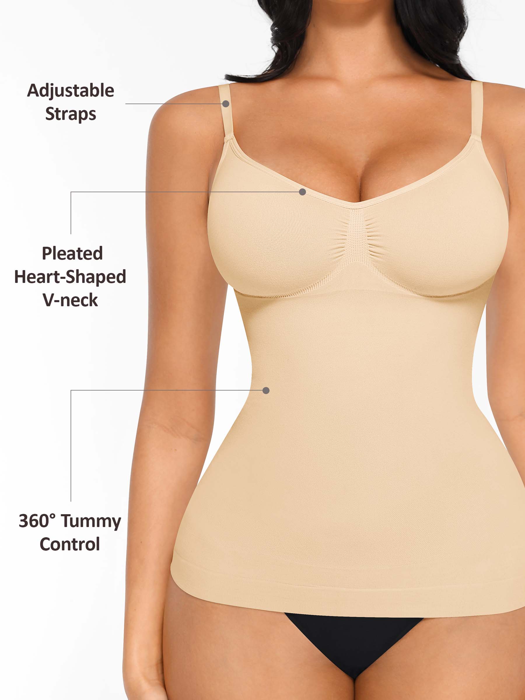Shapevive Bust Support Waist and Abdomen Control Shape Tank Top Vest