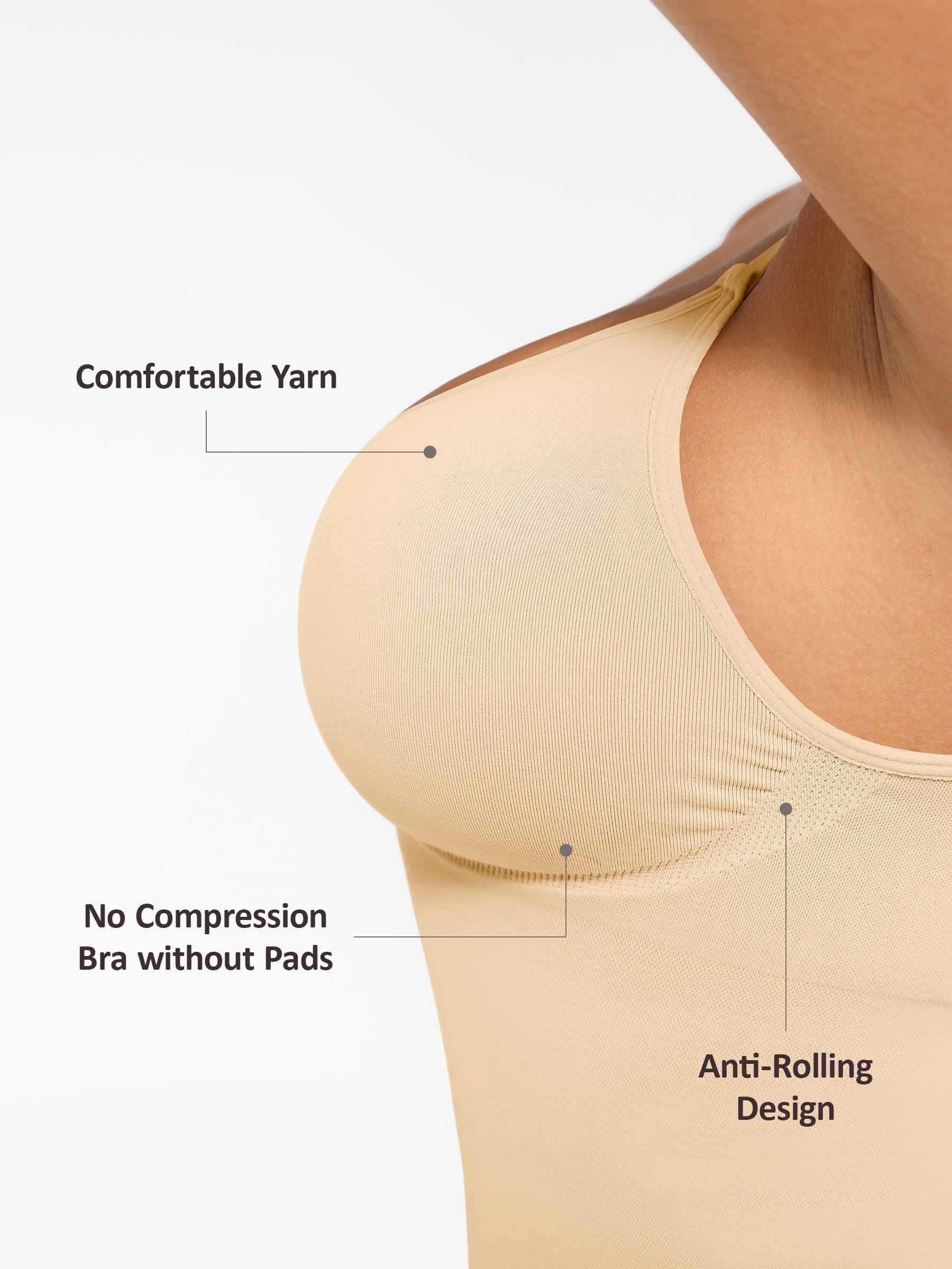 Shapevive Bust Support Waist and Abdomen Control Shape Tank Top Vest