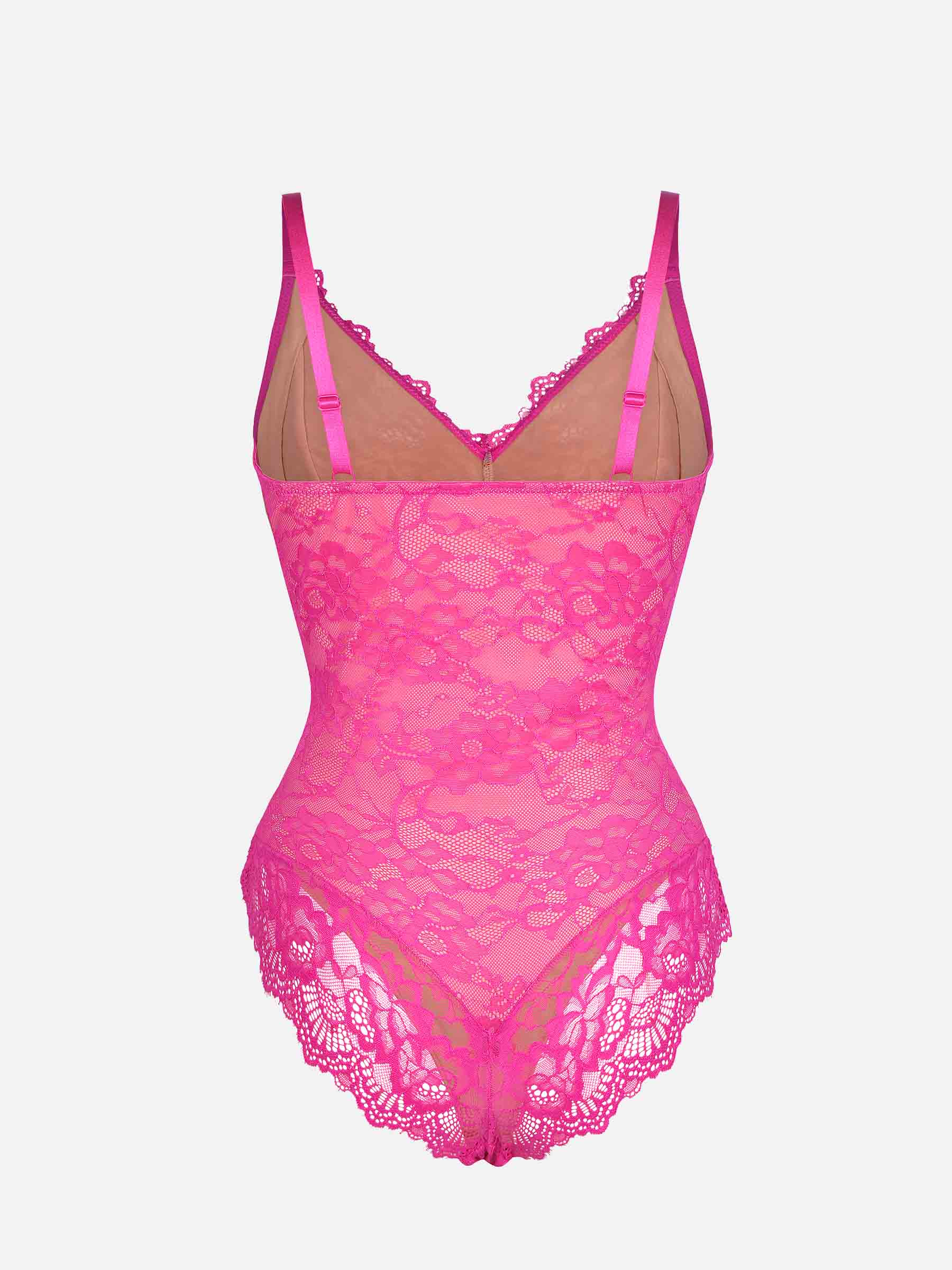 Shapevive Lace V Neck Full Bodysuit Underwear