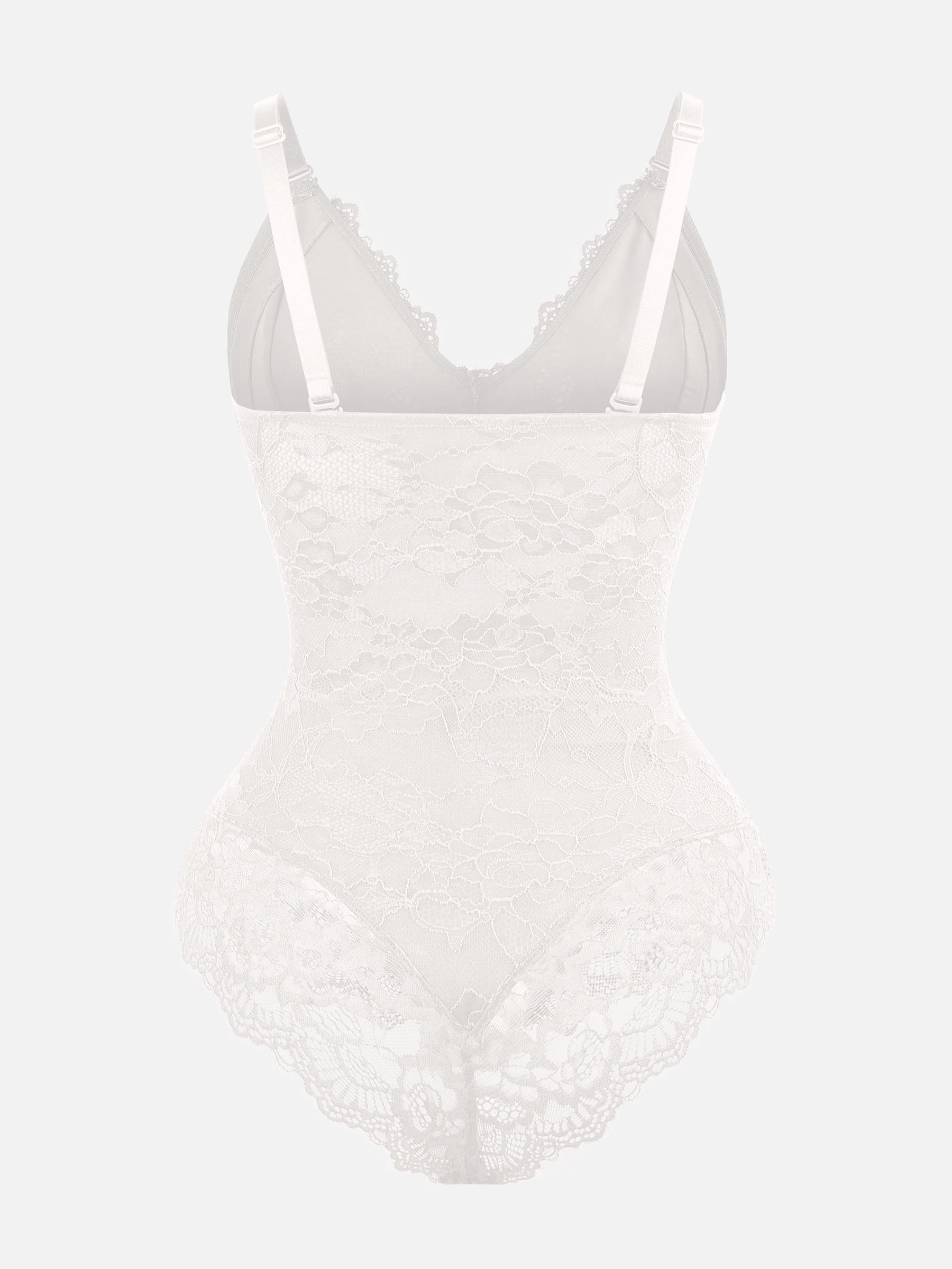 Shapevive Lace V Neck Full Bodysuit Underwear