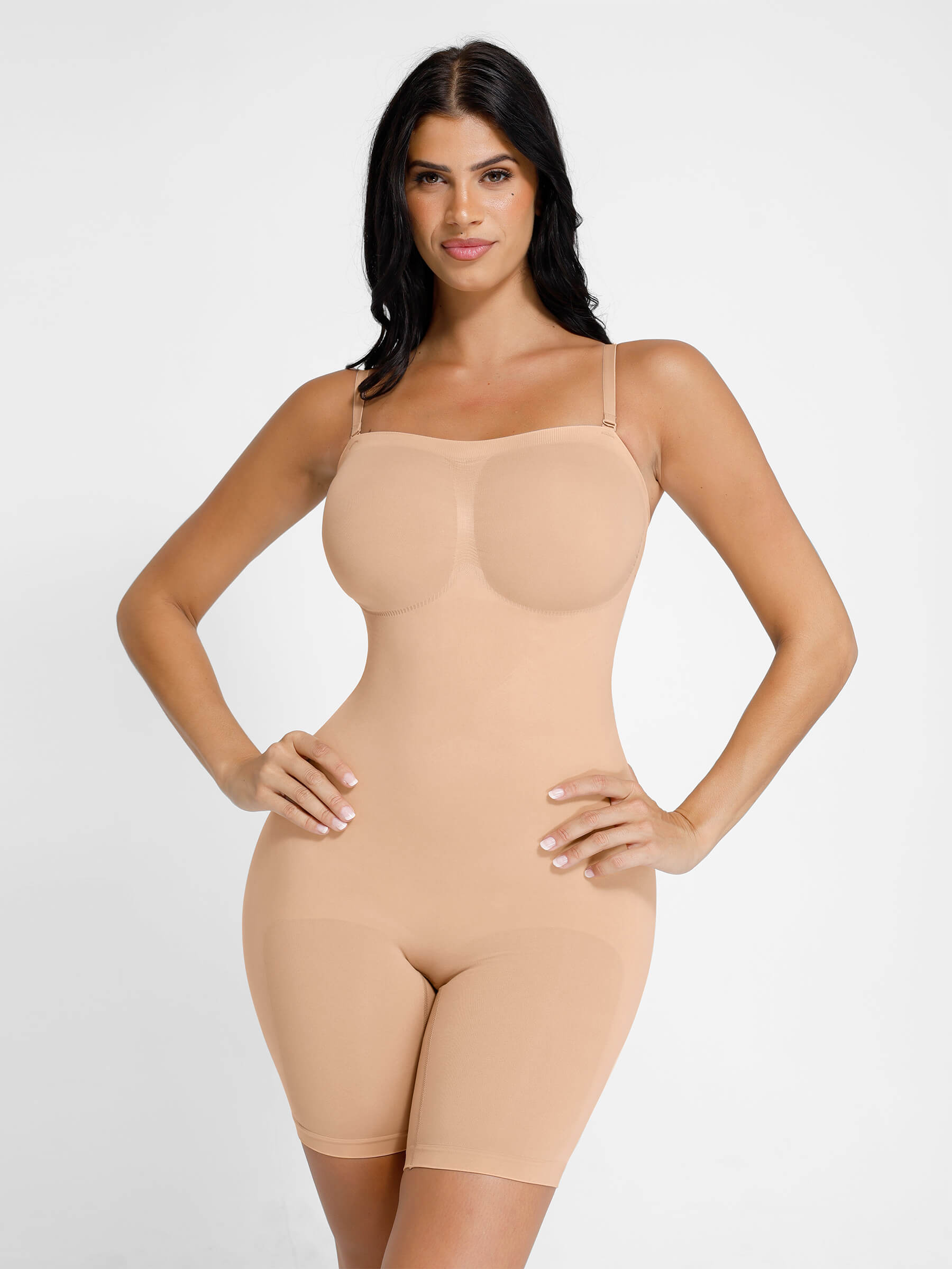 Shapevive Seamless Strapless Bodysuit with Removable Straps