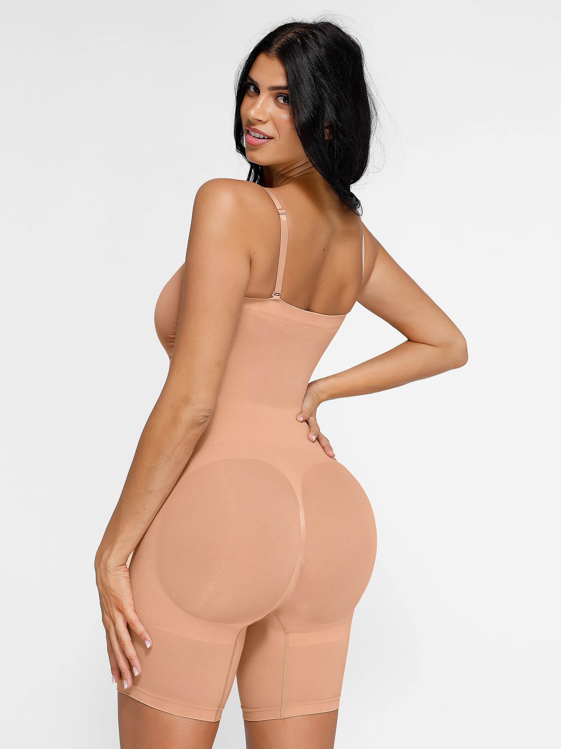 Shapevive Seamless Strapless Bodysuit with Removable Straps