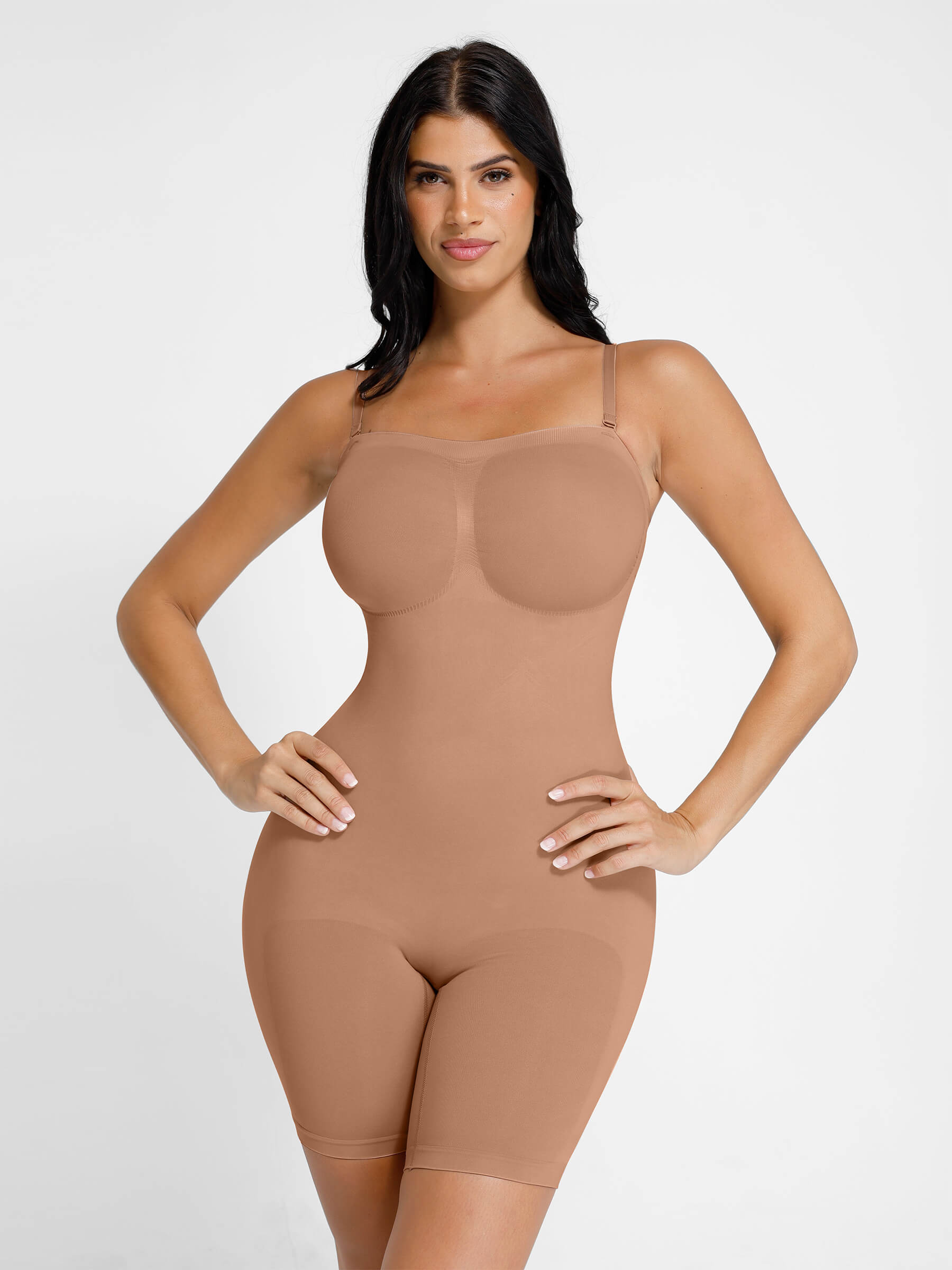 Shapevive Seamless Strapless Bodysuit with Removable Straps