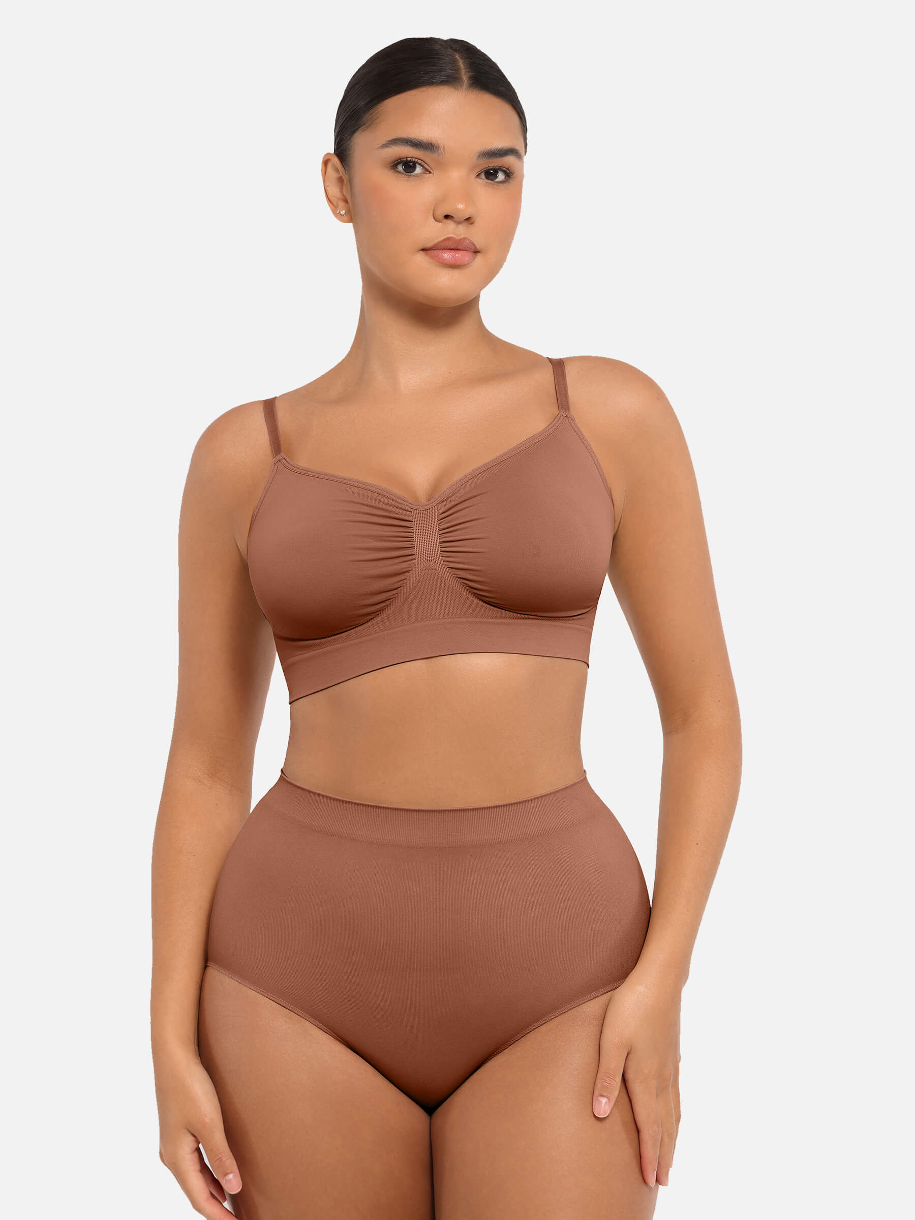 Shapevive Wireless Bra & Seamless Tummy Control Brief Set